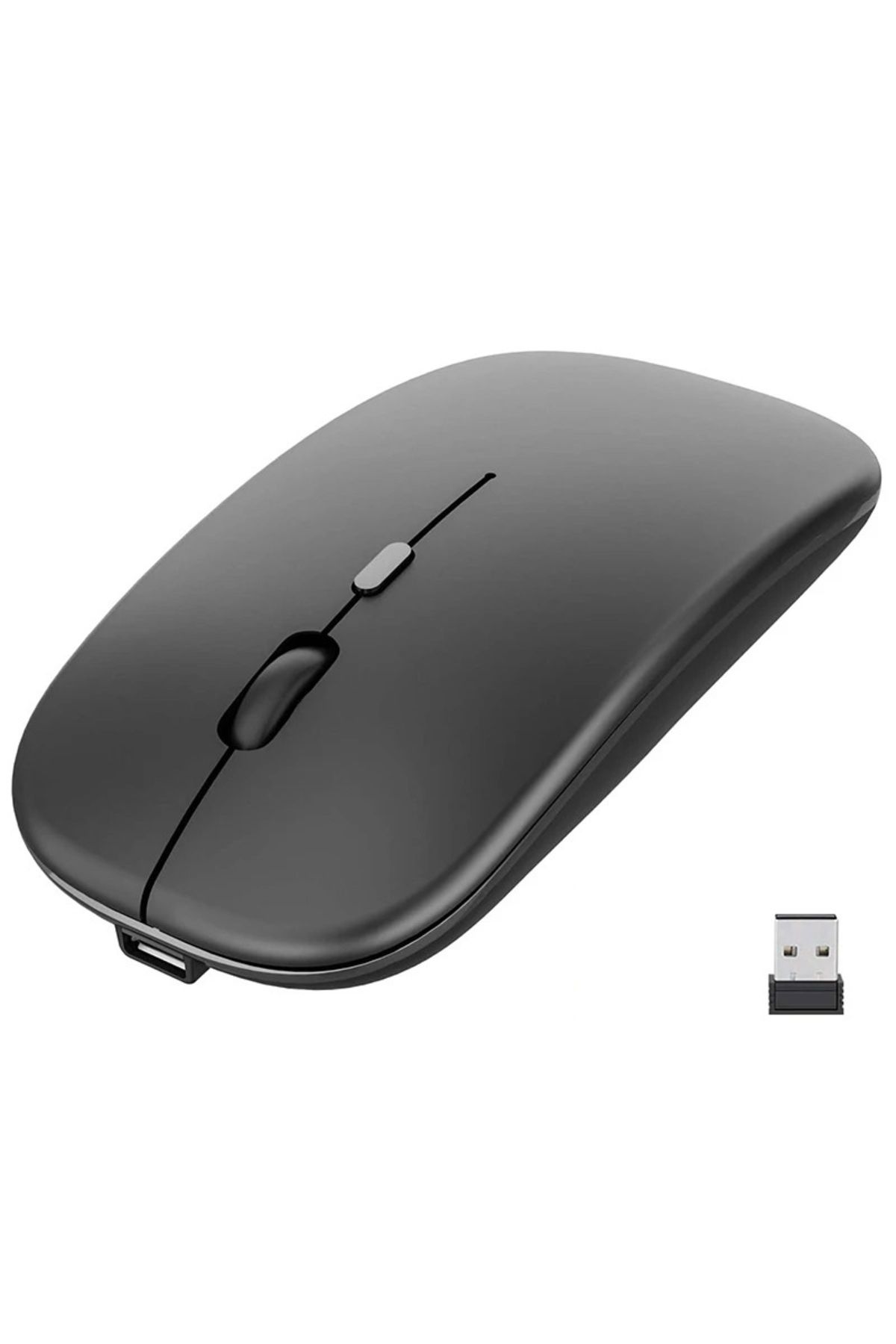 HPYTECH Sessiz Bluetooth Kablosuz Mouse Çift Modlu – Şarjlı – Ofis & Laptop Uyumlu