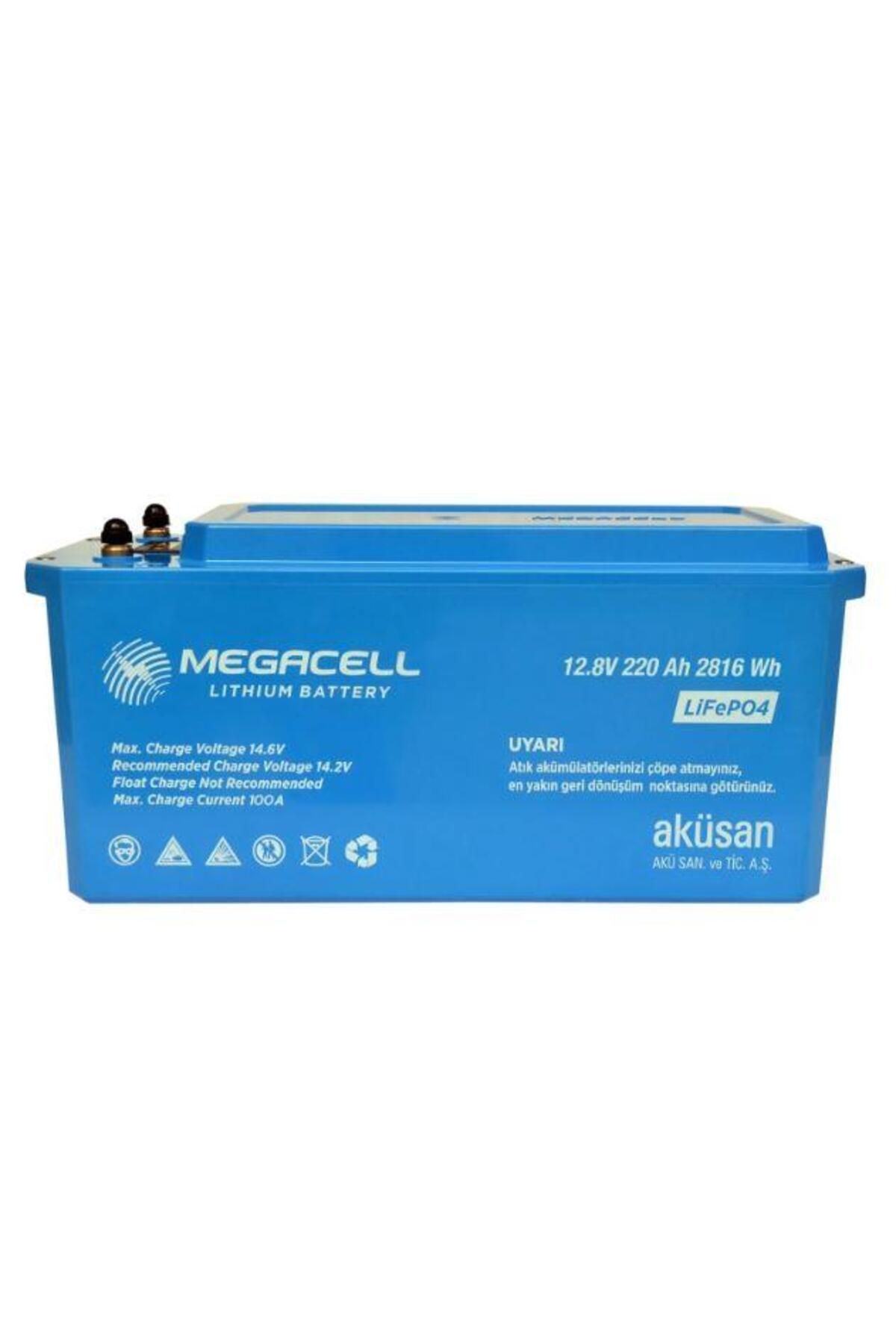 Megacell 12.8V 220Ah Lifepo4 Lityum Demir Fosfat Akü