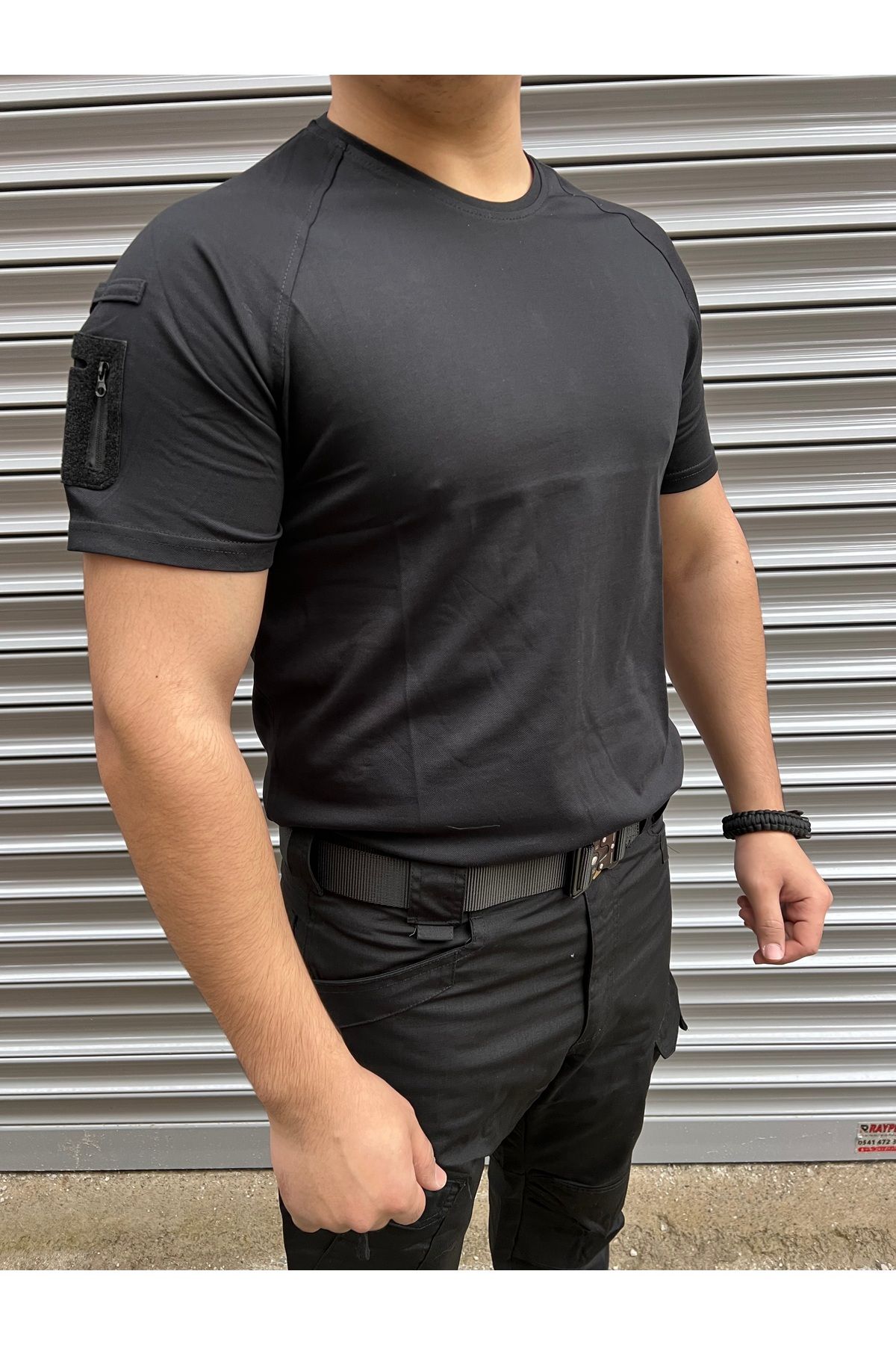 NkyÜniforma NKYStore Erkek Taktik Tişört – Çok Cepli, Nefes Alır Kumaş (S-3XL)