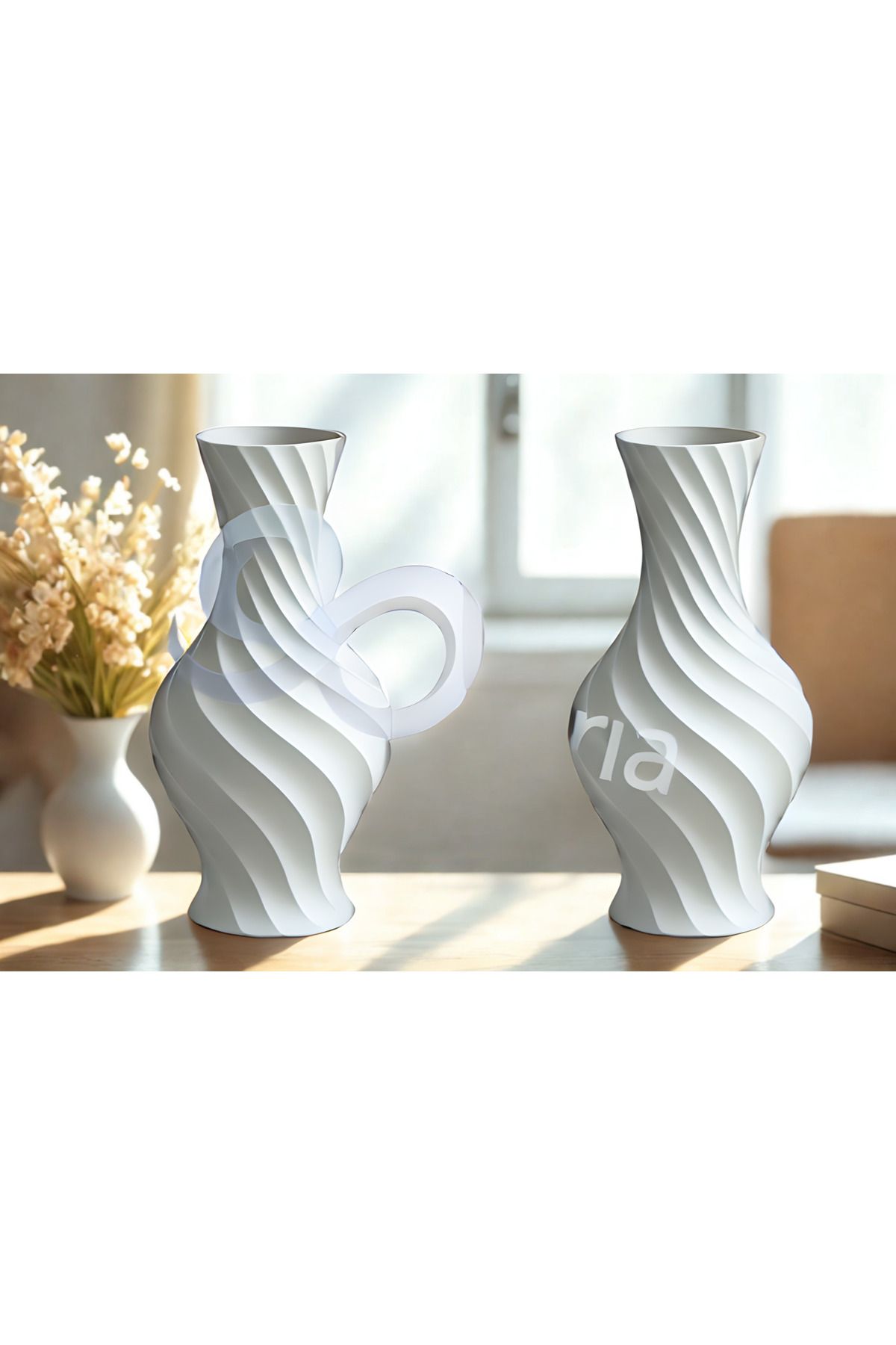 3DOria İskandinav, Şık tasarım vazo, özel üretim, vazo 12cm