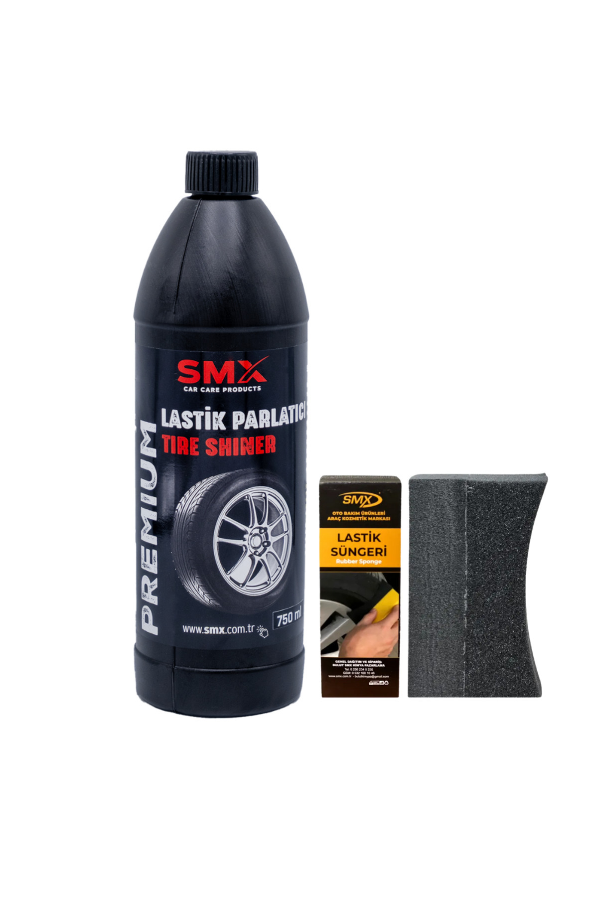 マルコ黒 LL 　すみっち SMX Lastik Parlatıcı 750 ml Ve Lastik Parlatma Süngeri - Fiyatı