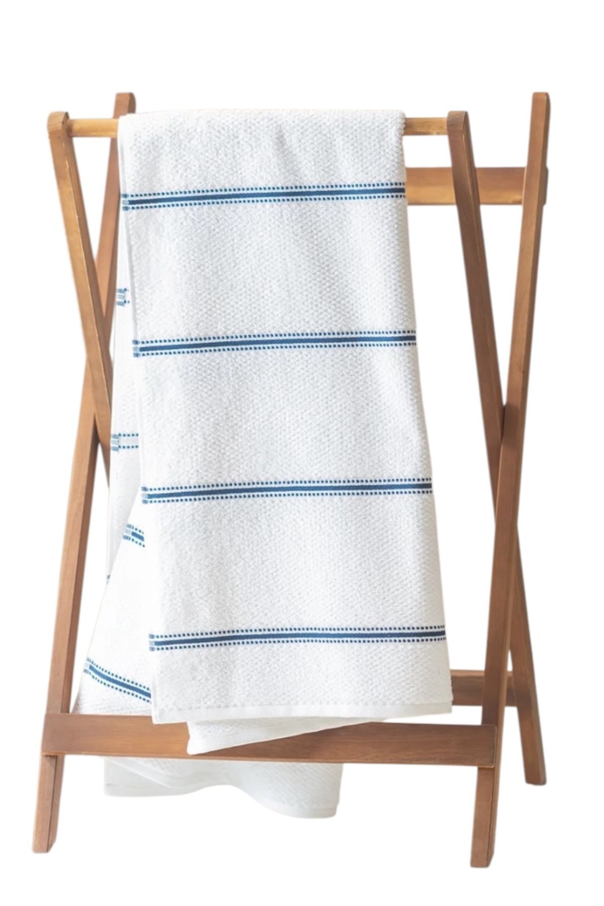 Madame Coco Sidonie %94 Pamuk %6 Polyester Banyo Havlusu - Beyaz - 70x140 cm