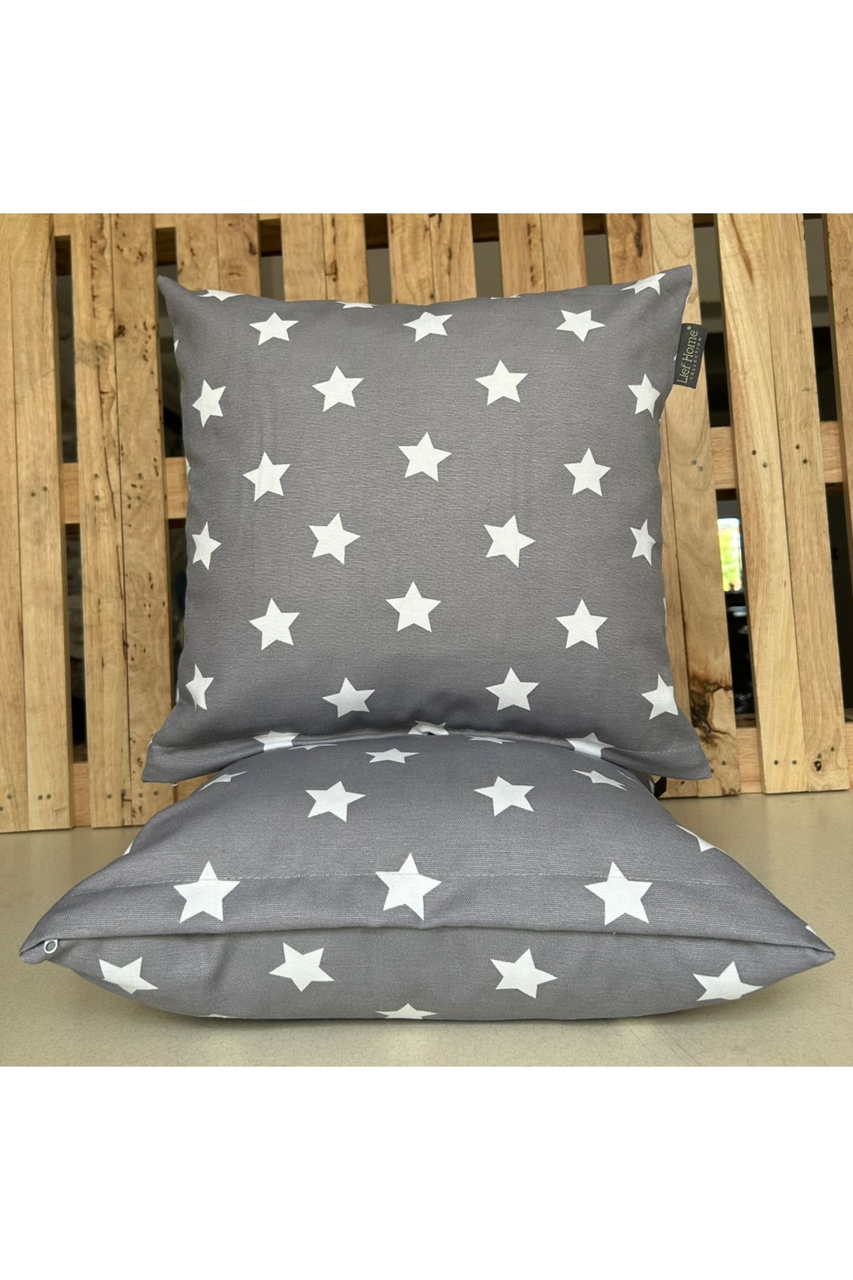 Lief Home 2'li Fermuarlı Dekoratif Kırlent Kılıfı - 40x40 cm