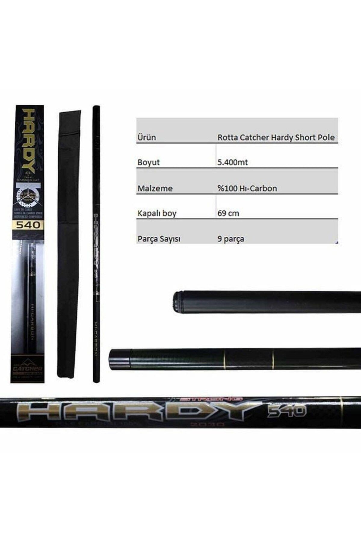 SOLANO FISHING ROTTA CATCHER HARDY 2030 5,40 MT KARBON KISA GÖL KAMIŞI