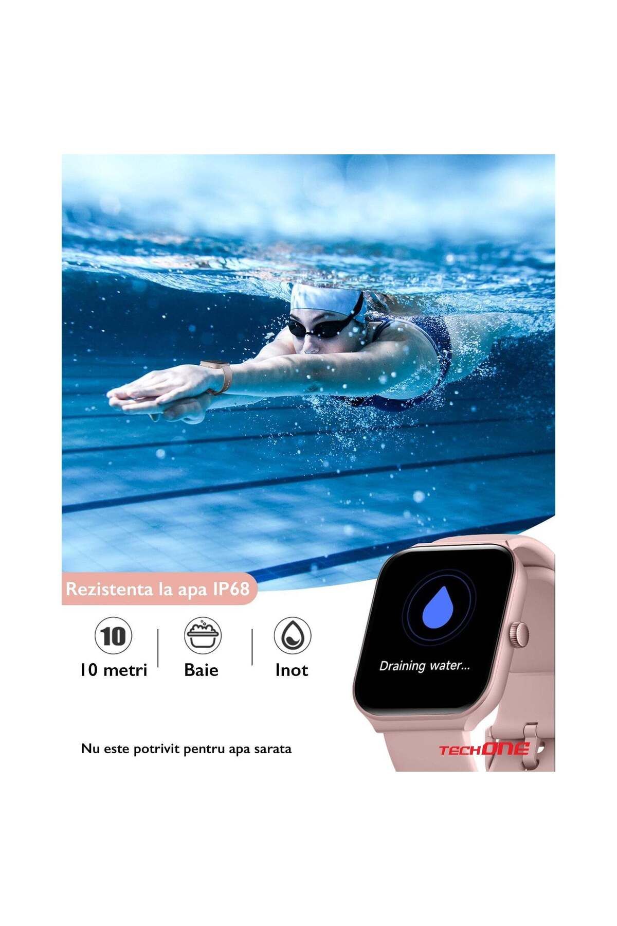 Techone-Ceas inteligent Vita Pulse pentru femei, auriu 8