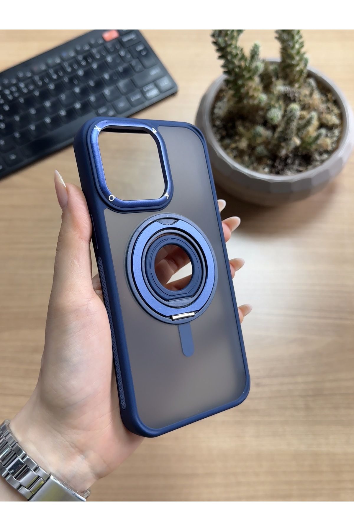 MTL iPhone 14 Pro Max Standlı Ve Yüzüklü MagSafe Kılıf Soocase721