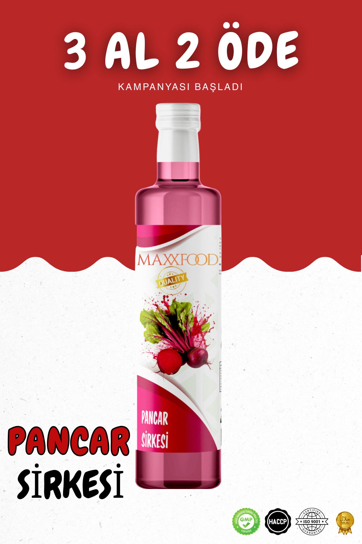 maxxfood PANCAR SİRKESİ (Beetroot vinegar) 500Ml