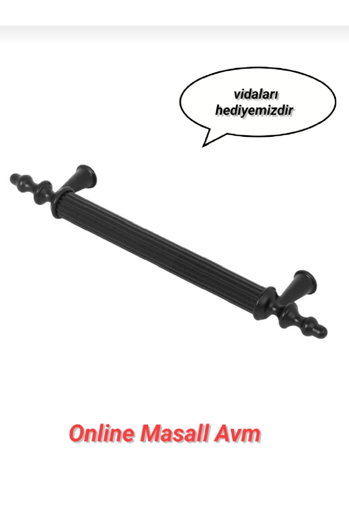 Raşel Kulp 1 Adet( Vidalı) Plastik Kulp (128 CM) Komidin ,dolap, Şifonyer,mutfak Dolabı Vestiyer