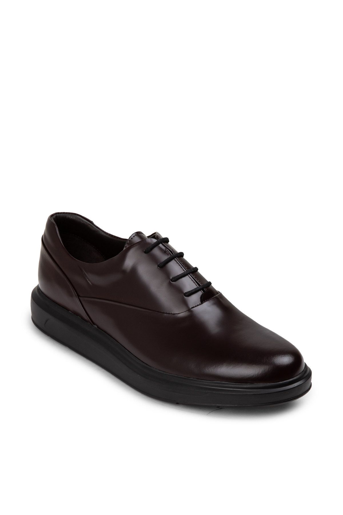 Deery-Genuine Leather Claret Red Comfort Men's Casual Shoes 7