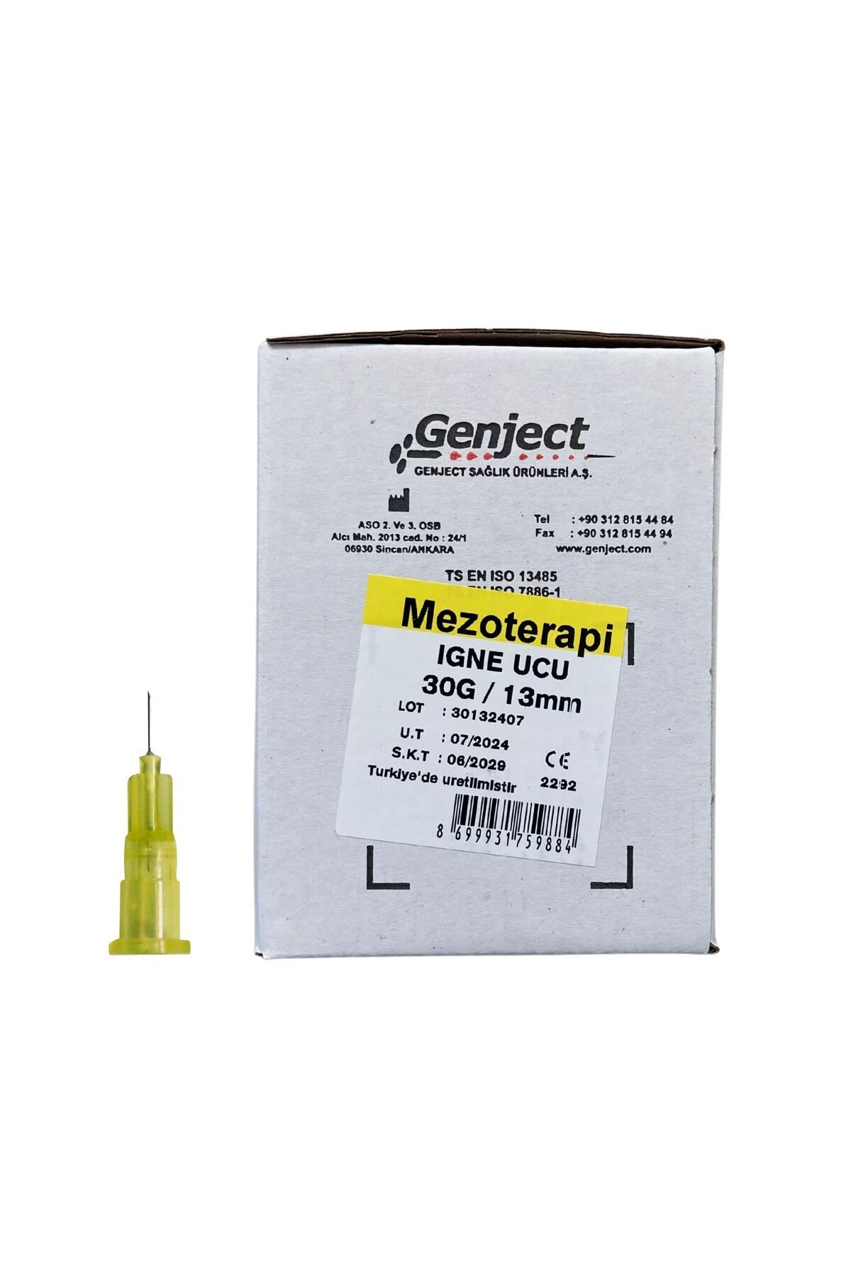 Genject - MEZOTERAPİ 30G 13MM İĞN UCU - 250 ADET