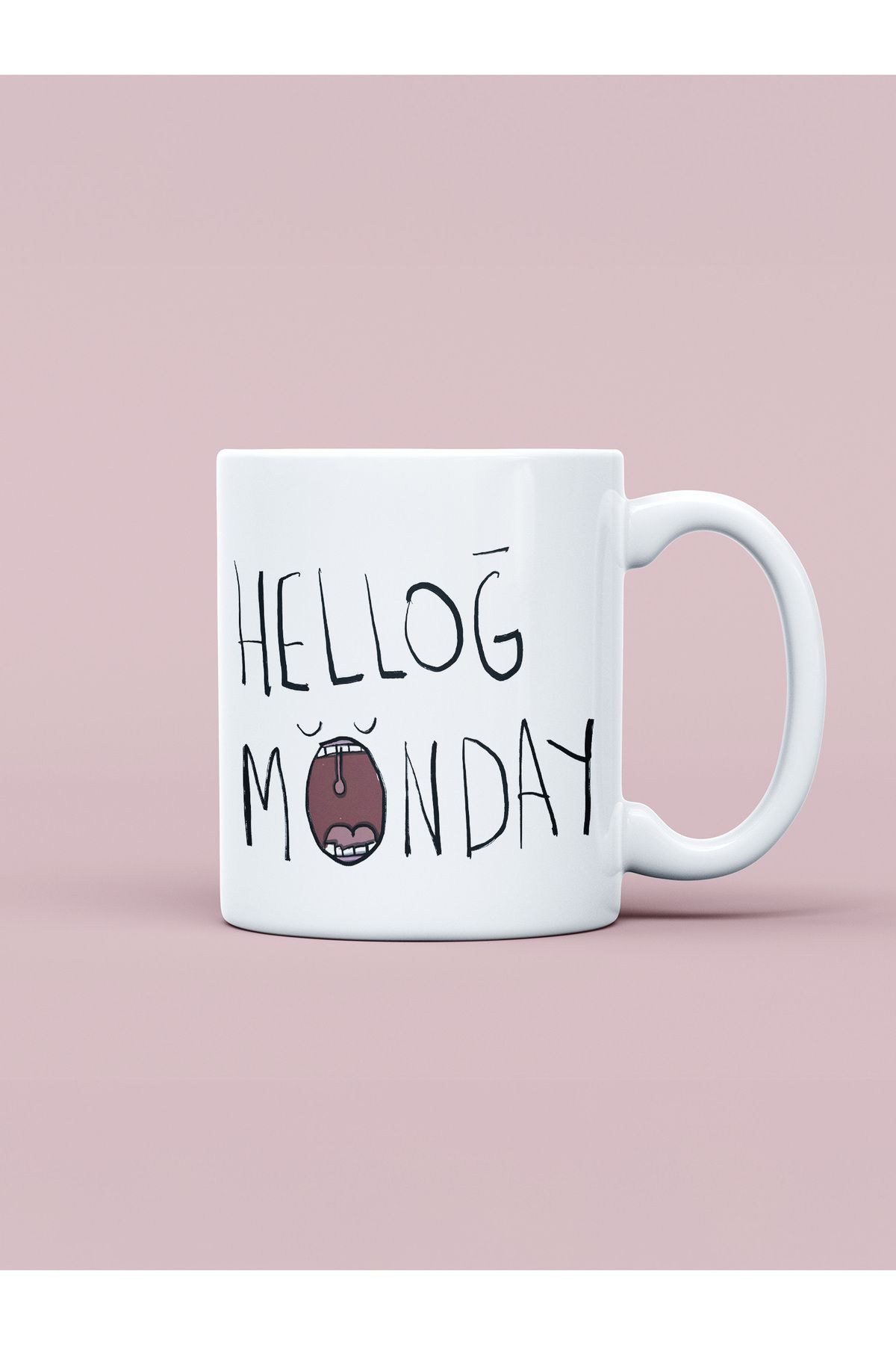 daystore Hellog Monday Baskılı Kupa Bardak