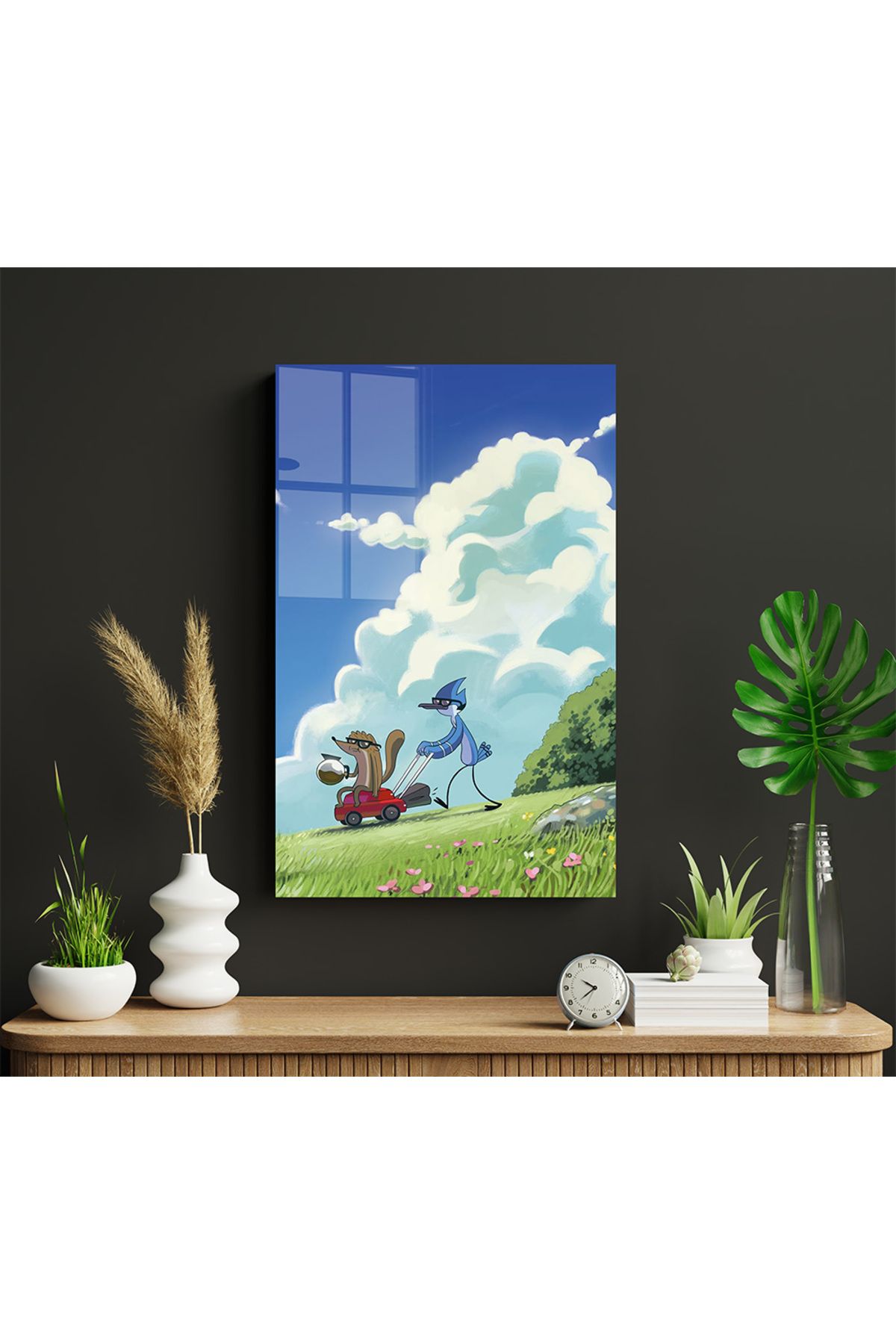 Ayabak Metal Poster Regular Show - Dikey Dekoratif Metal Poster - Hediyelik Çerçevesiz Tablo