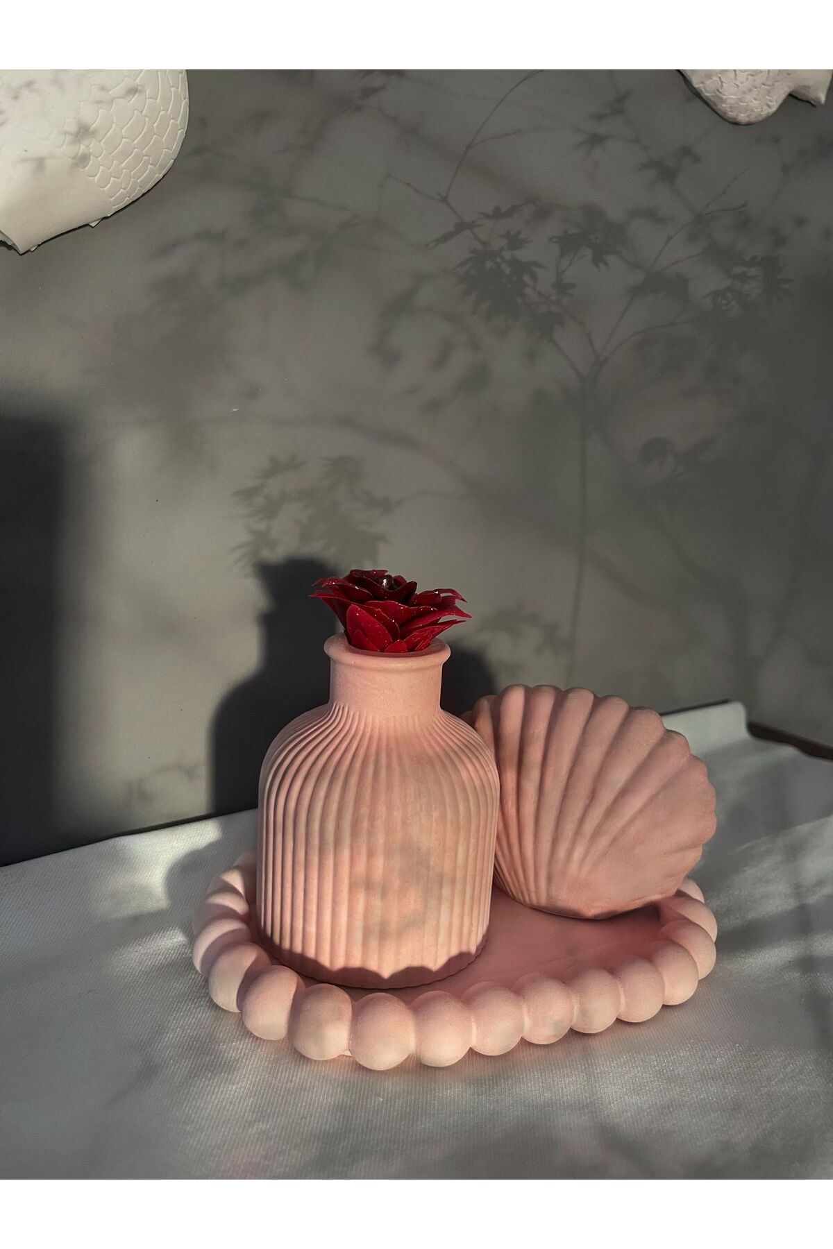 Evosia Design Minimalist Dekoratif Set ( Açık Pembe )