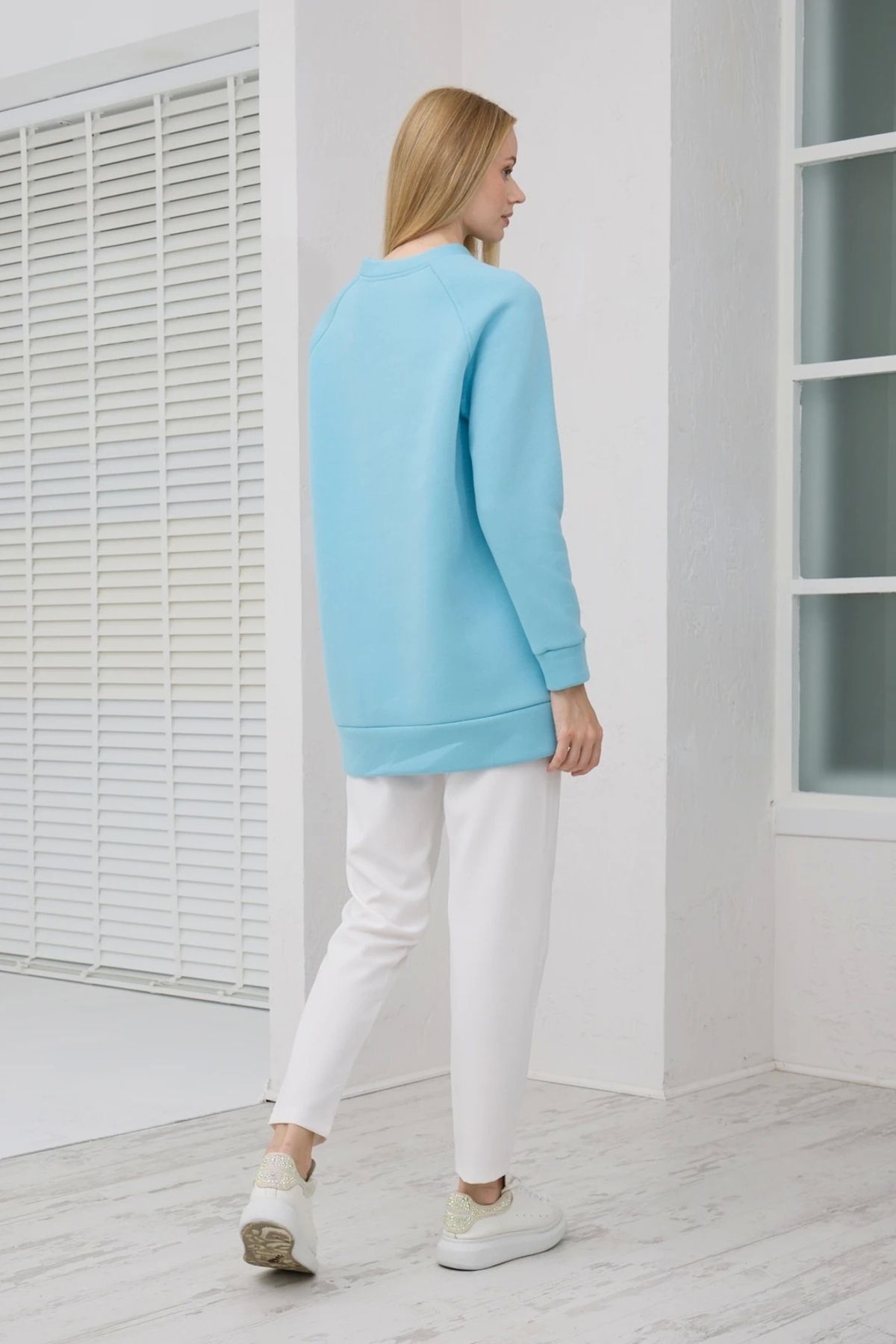 ladrans Taş Detaylı Parçalı Sweatshirt