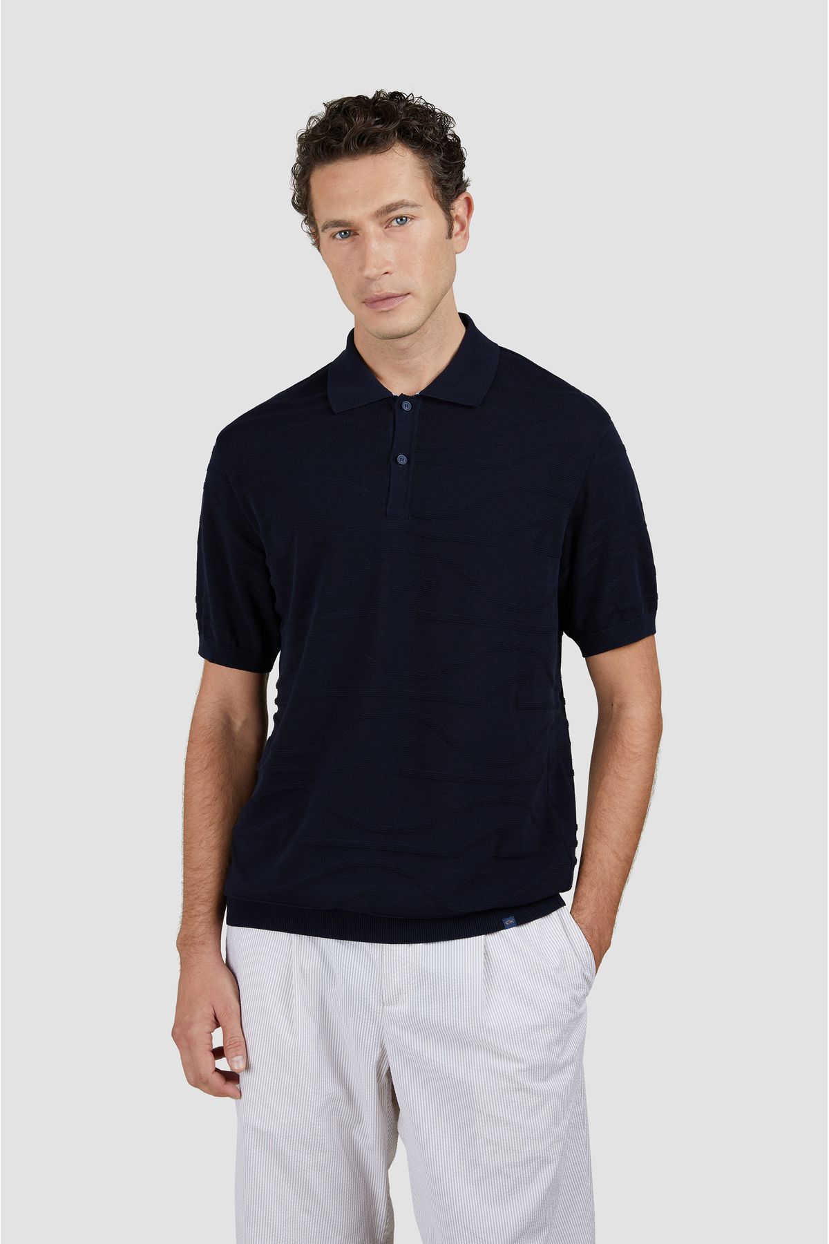 PAUL&SHARK COTTON POLO SHIRT WITH BUTTONS