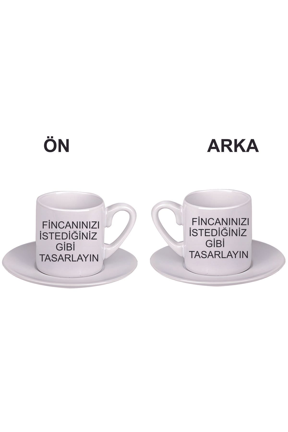 Kreax Kişiye Özel Baskılı Türk Kahvesi Fincanı Kendin tasarla (Siparişden Önce satıcıya soru Sor )