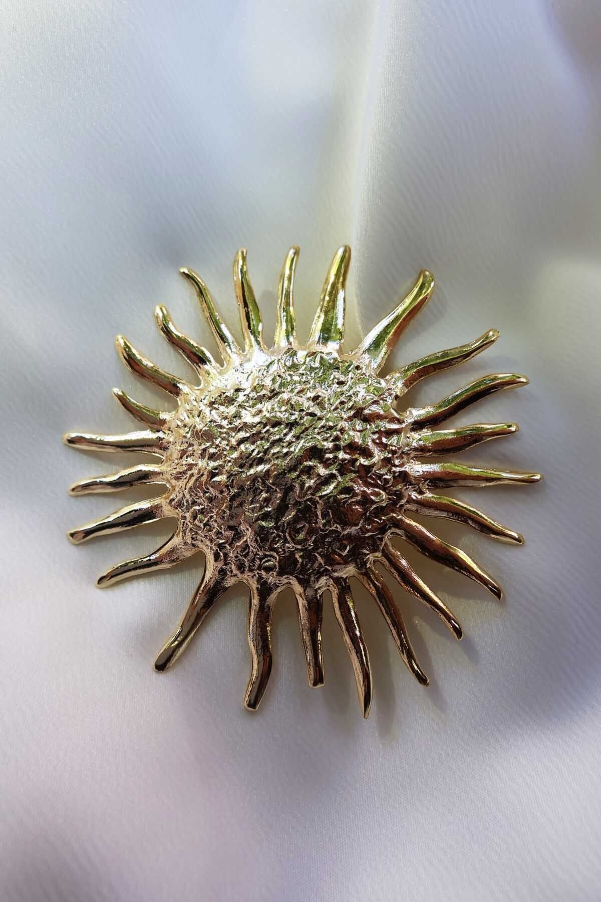 BYP Atelier Güneş Işıltısı Küçük Broş Gold
