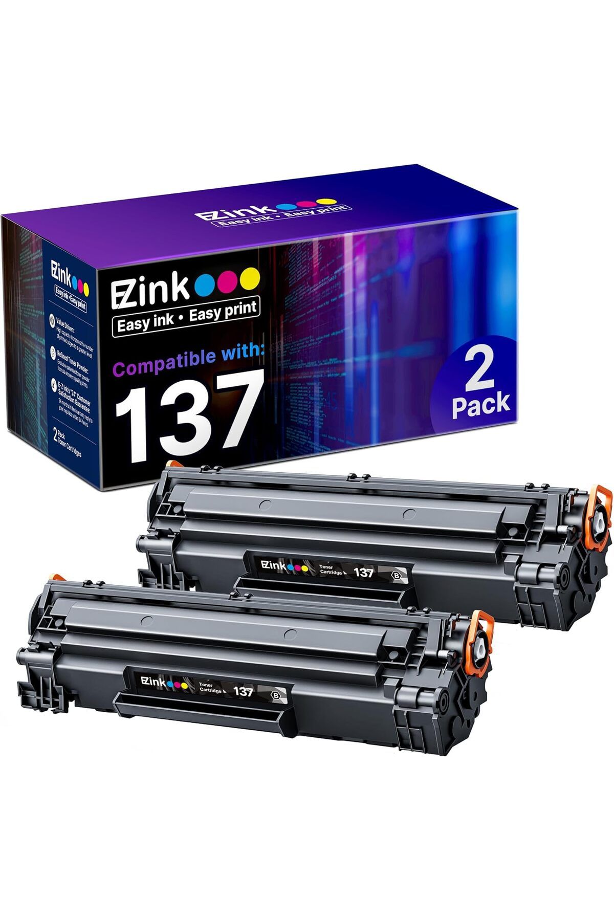 Canon YA-DE CRG137 to use with ImageClass D570 MF232W MF227dw MF229dw MF244dw MF212dw MF236n (2 Pack)