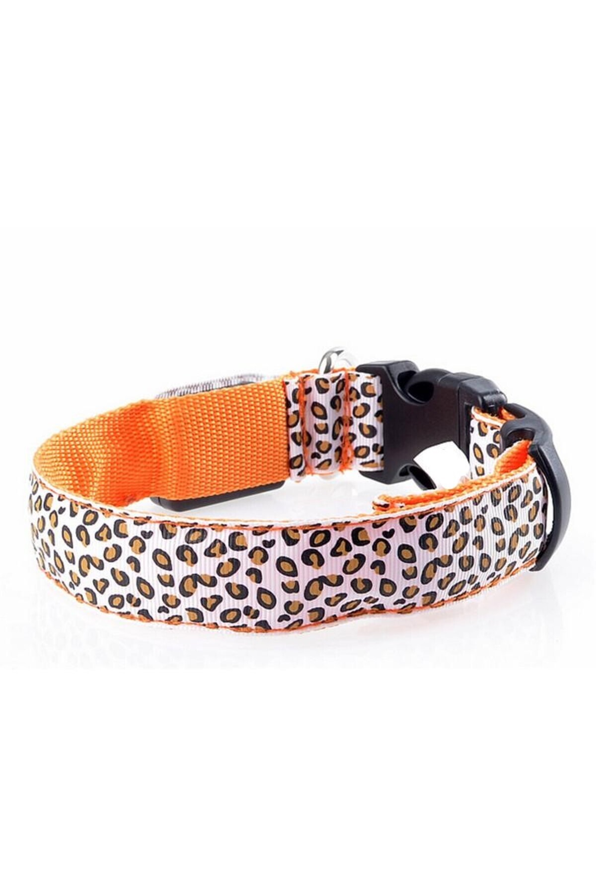 zola Zgarda Pentru Catei/pisici, Cu Led, Marimea S - Alb/portocaliu - Small Size