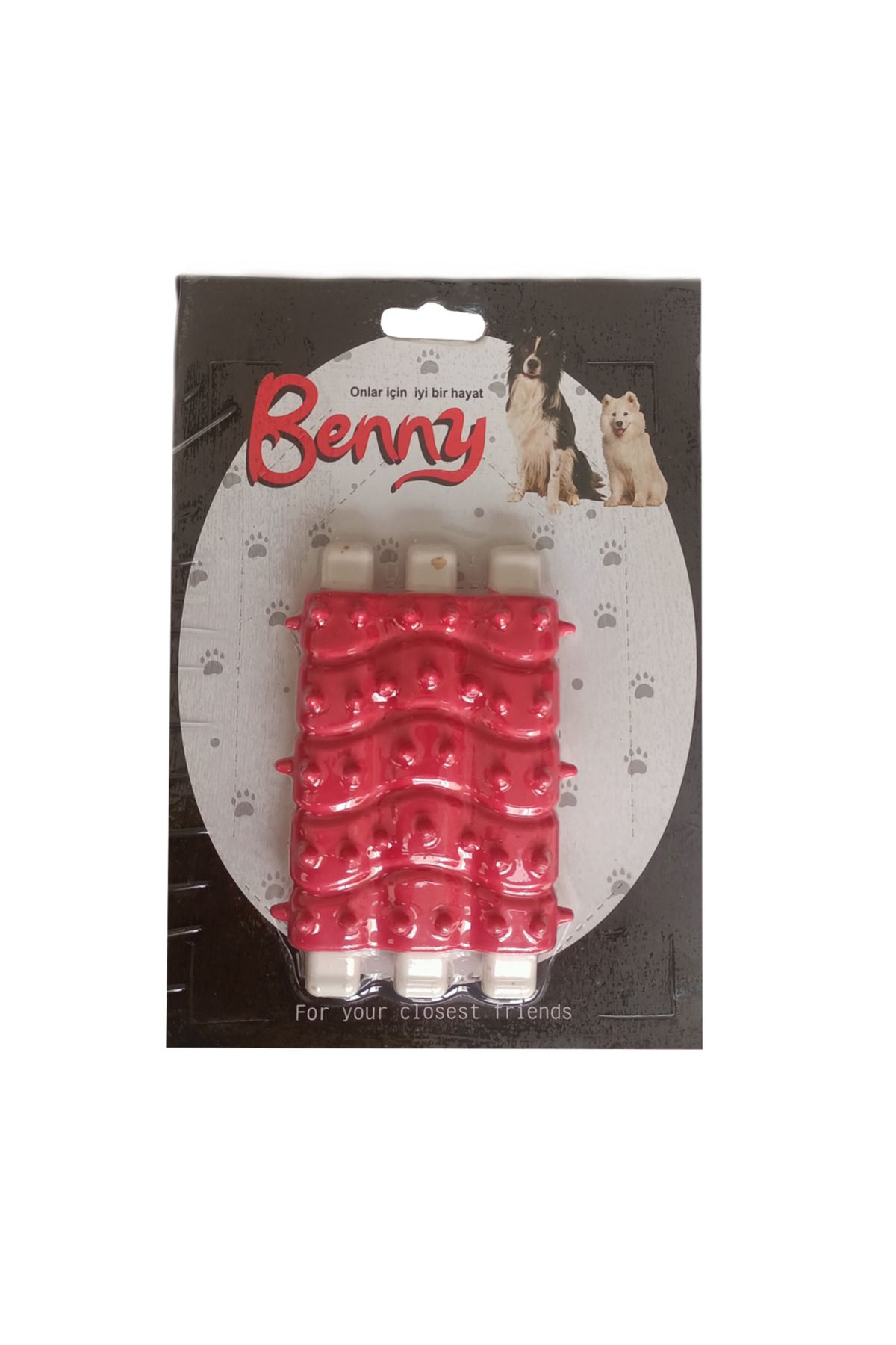 Vemora Benny Diş Kaşıma Köpek Oyuncağı Kaburga 10 cm 3 lü