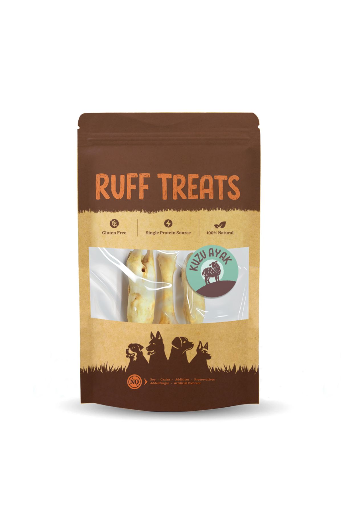 Ruff Treats Kurutulmuş Ödül Maması Kuzu Ayak 100gr.