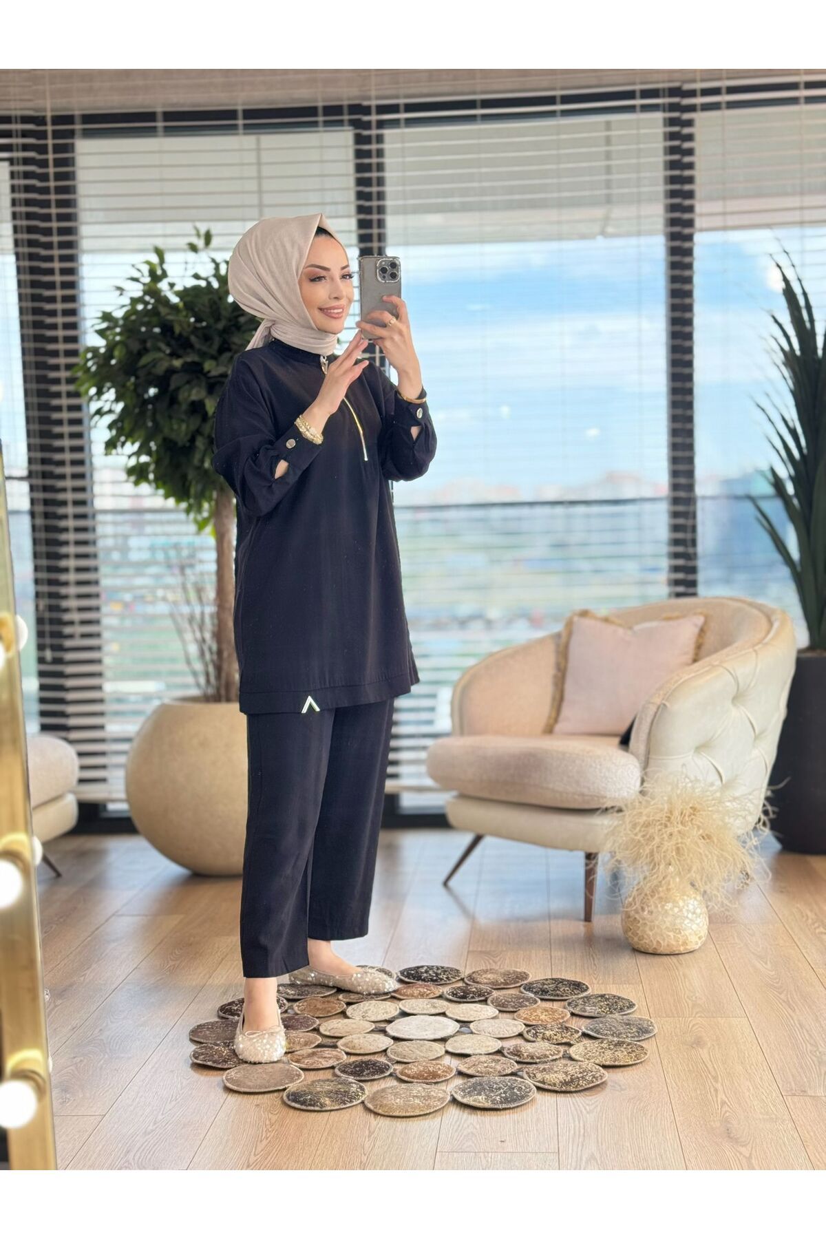 ALANURMODA 10677 Pat Ferm.Etek Ucu V Metalli Takım