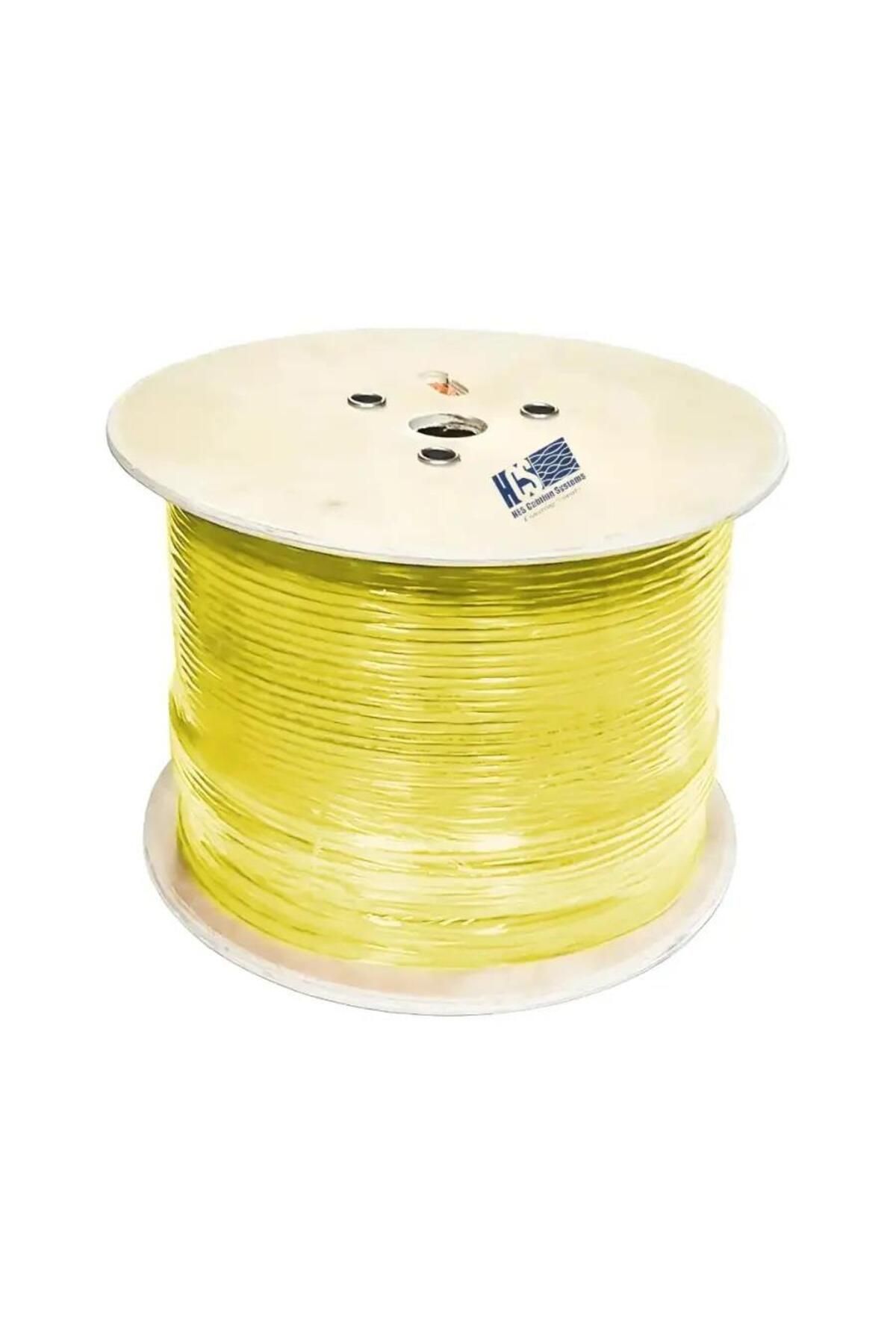 Gürçay Hırdavat HCS Cat 6 Halogen Free U/utp Lsoh 500M Kablo 23AWG SARI