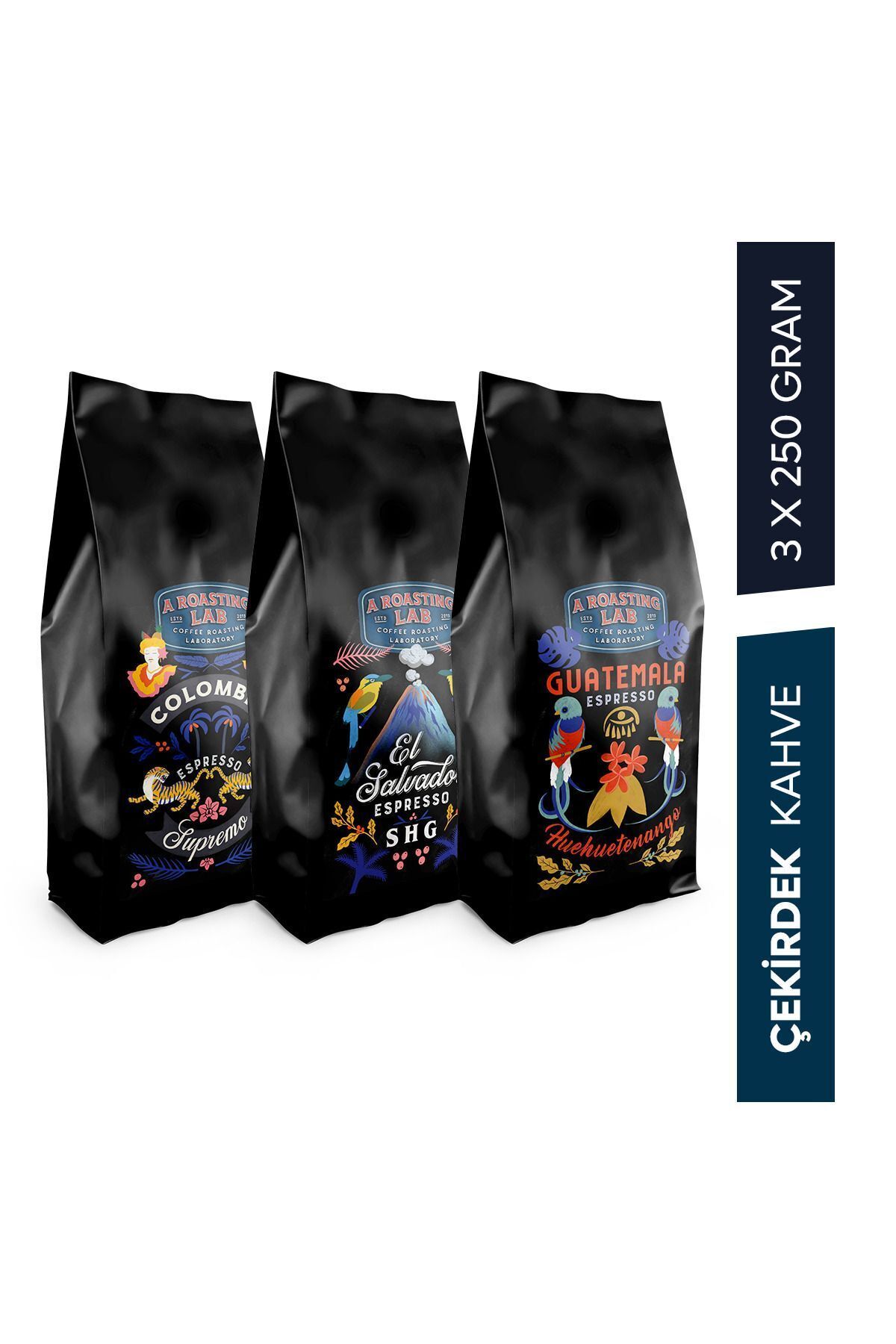 A Roasting Lab Espresso Avantaj Seti Çekidek Kahve 3x250g
