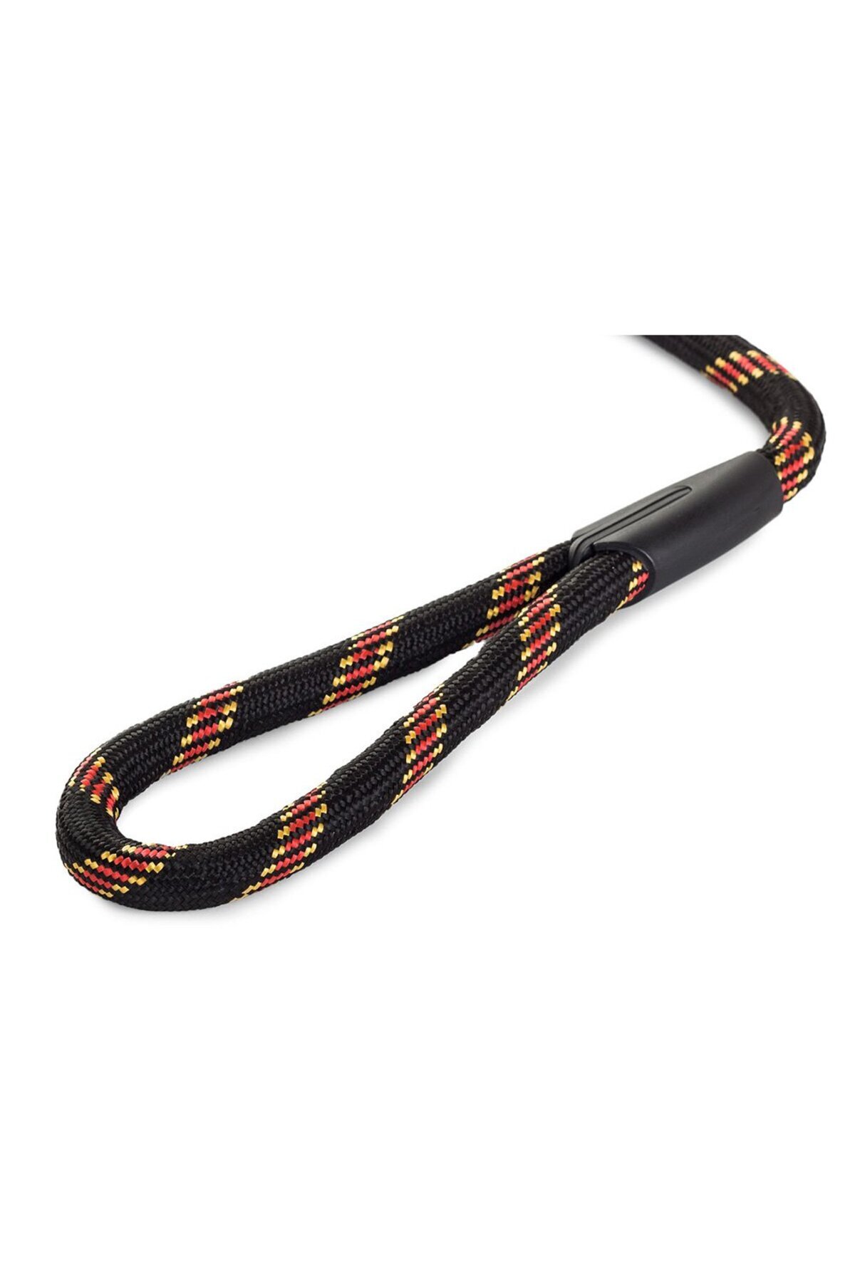 zola-Dog leash, collar included, 120x1.3 cm, black with pattern 5
