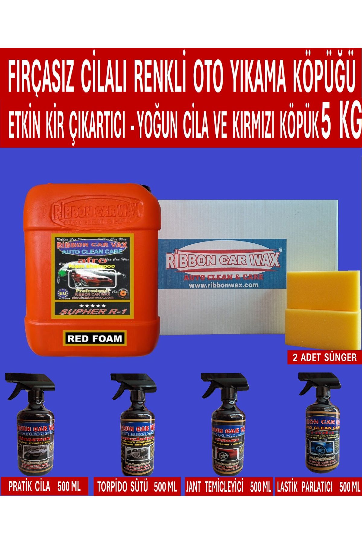SOFT 5li set fırçasız cila oto yıkama şampuanı-jant temizleyici.torpido sütü lastik parlatıcı.pratik cila