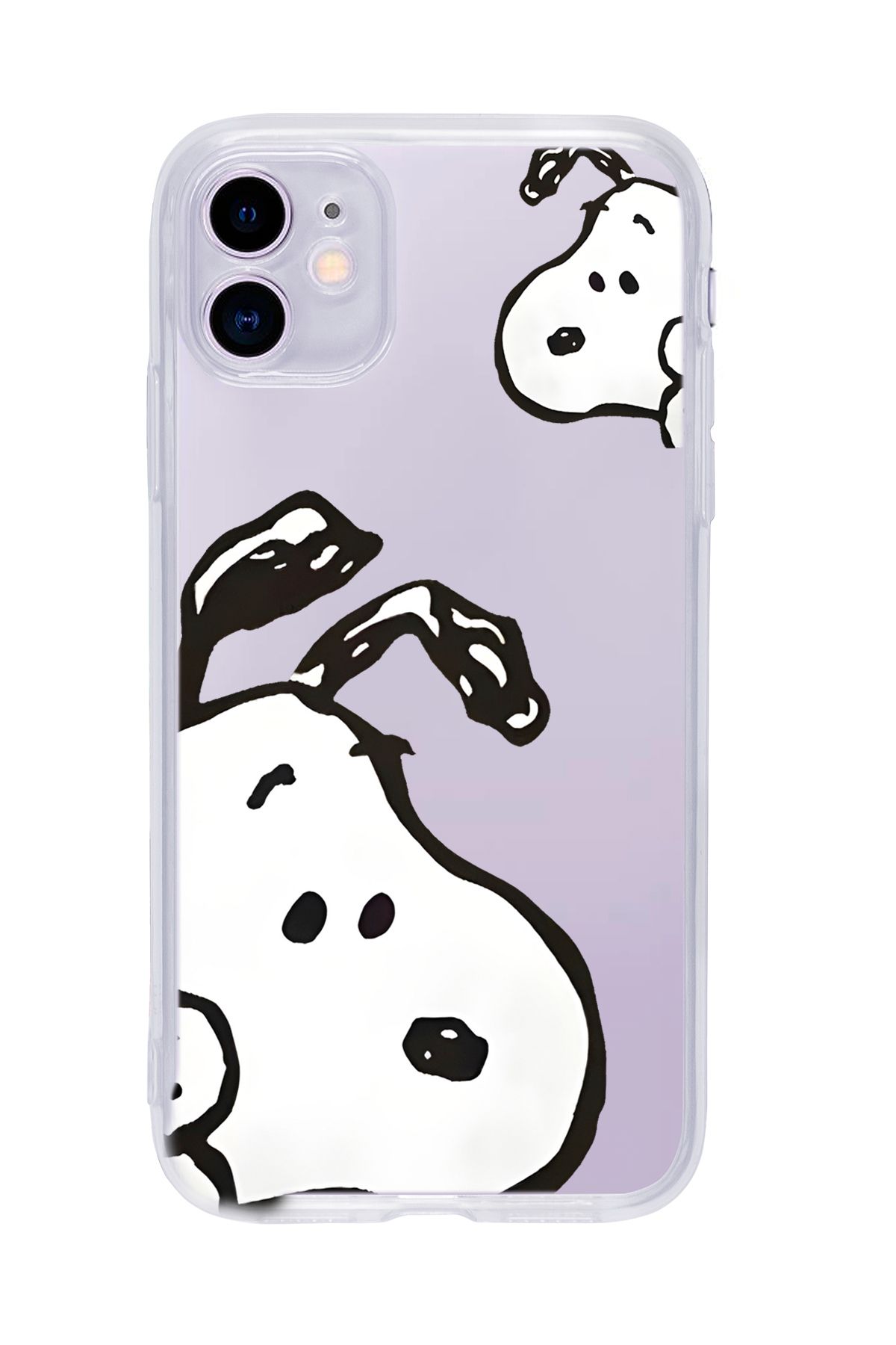 mooodcase iPhone 11 Uyumlu Cool Doggo Desenli Şeffaf Silikonlu Telefon Kılıfı