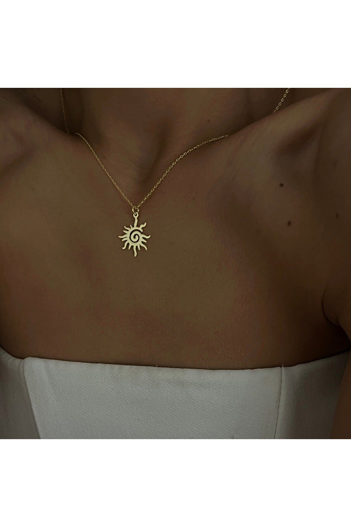 beonejewelry GÜNEŞ KOLYE | 925 GÜMÜŞ