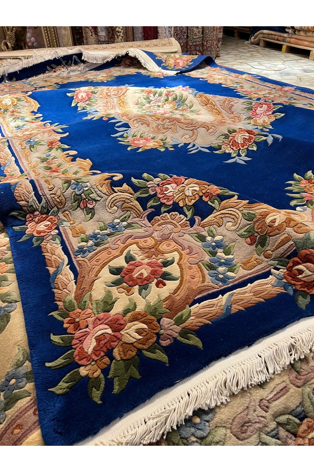 RD RAMAZAN DAĞ EL HALI SANATI El Dokuma Kabartmalı Çin Halısıdır Mükemmel bir Ürün Ebatı 313x217