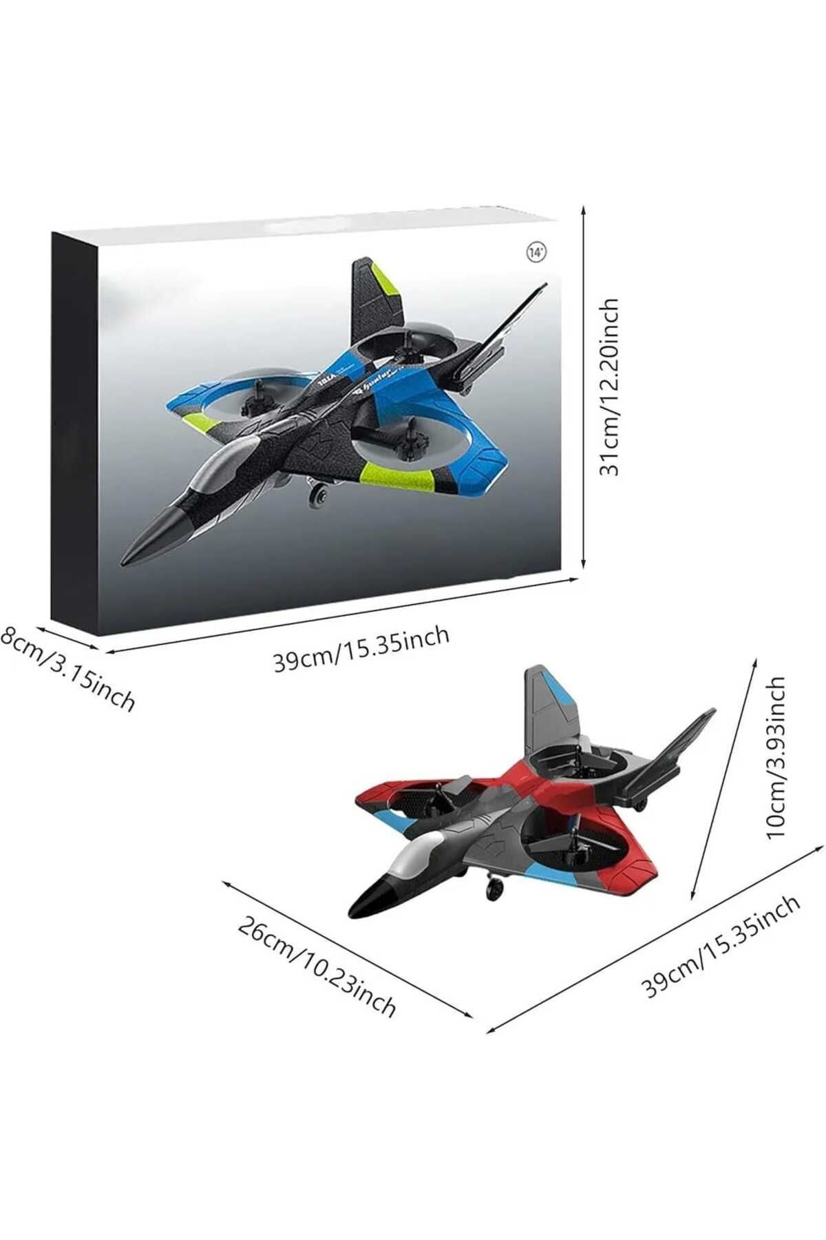 Generic-RC Airplane Fighter Drone Remote Control Glider EPP Foam Toys Drone 4