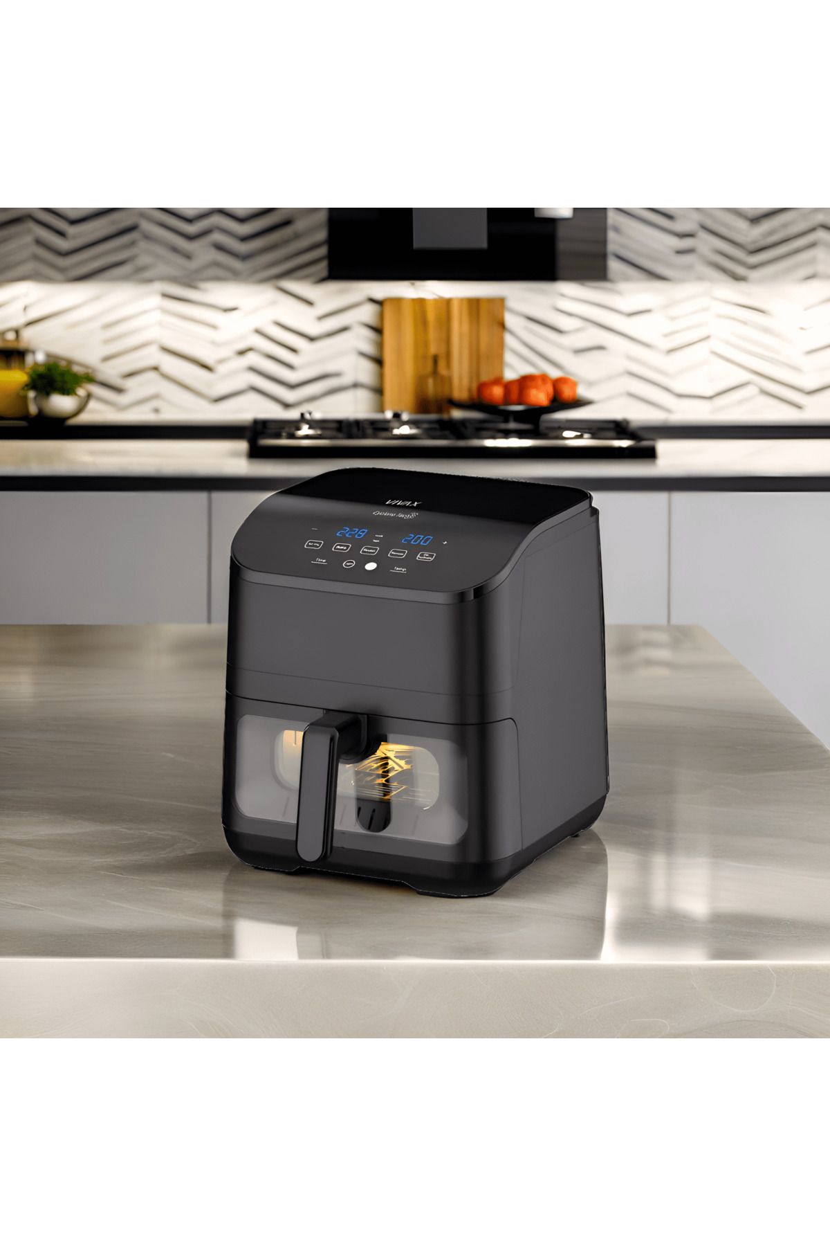 Vivax Oliva-Vivax Dfa-617db Hot Air Fryer, 1500w, 6l, Adjustable Temperature Up To 200°c, Timer, Black 5
