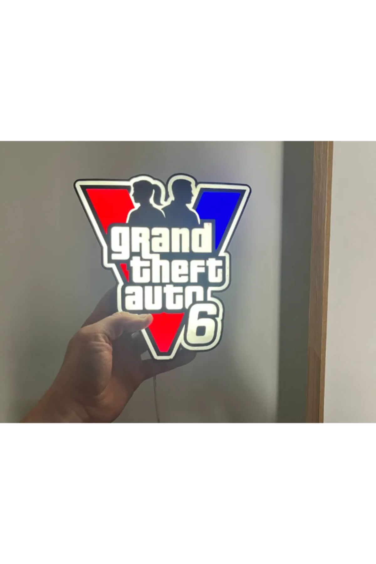 3d model s GTA 6 Işıklı Lightbox Tabela 3D Baskı (4 Renk Seçeneği)