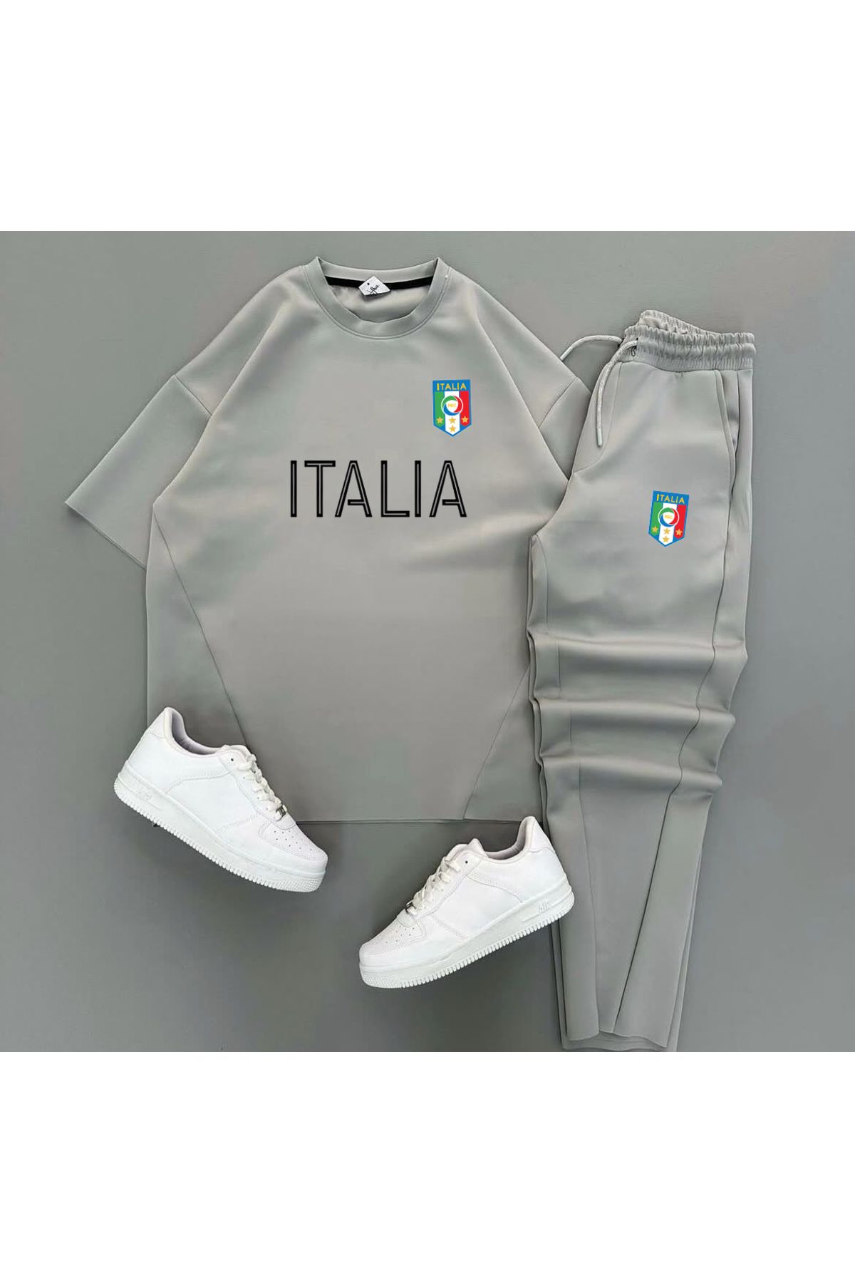 viperkombin ITALIA Alt Üst Takım 2li Scuba Tişört ve Pantolon Yazlık