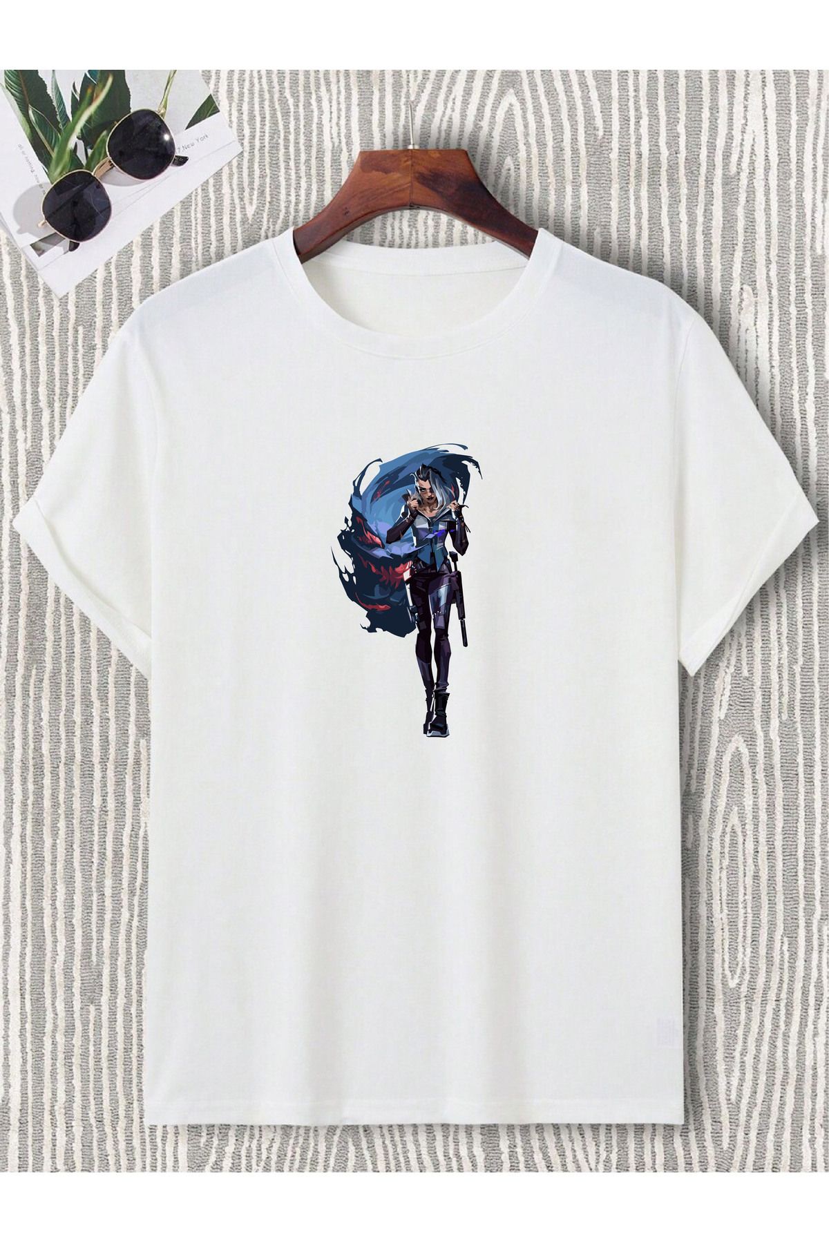 donamod Oversize Unisex Valoran Jett Raze Sage Viper Reyna Killjoy Skye Astra Neon Fade Pc Oyun Tişört