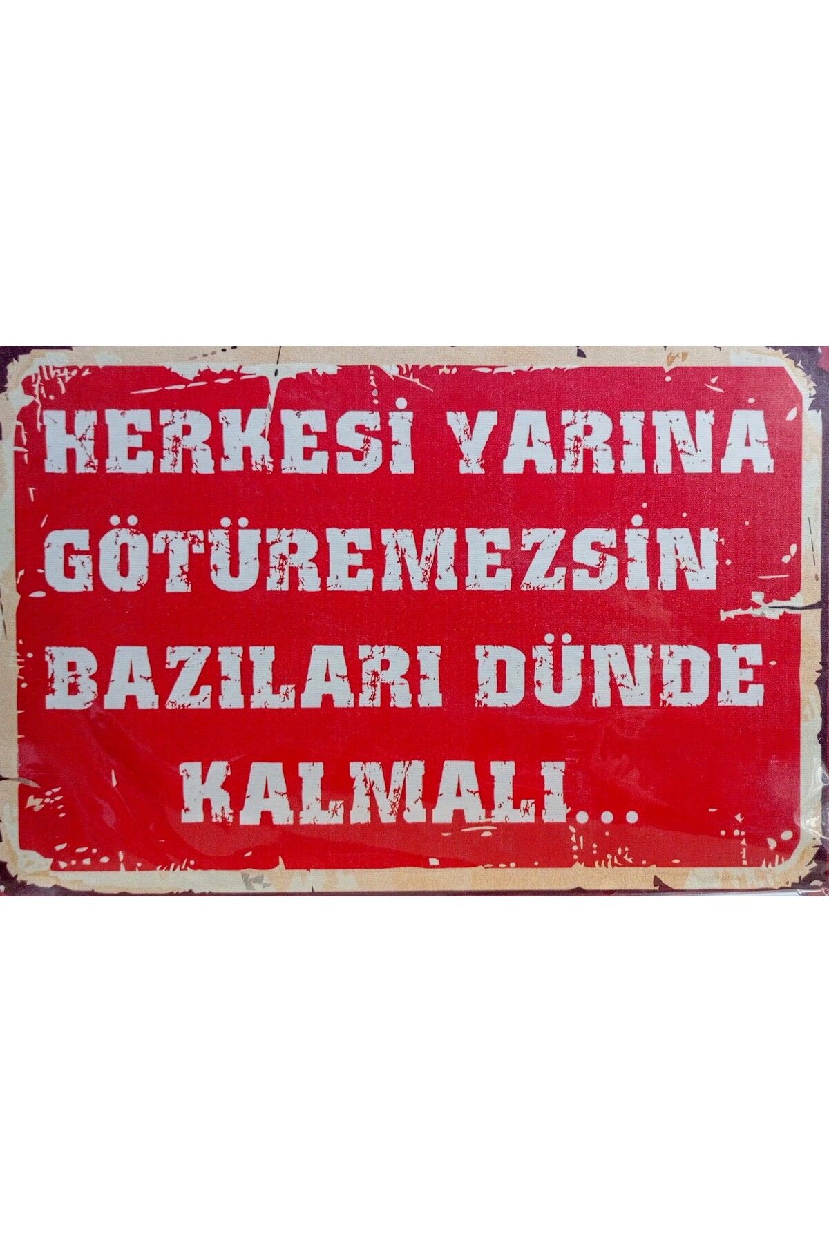 Haki Alışveriş Dünyası Tablo 20x30 cm mdf