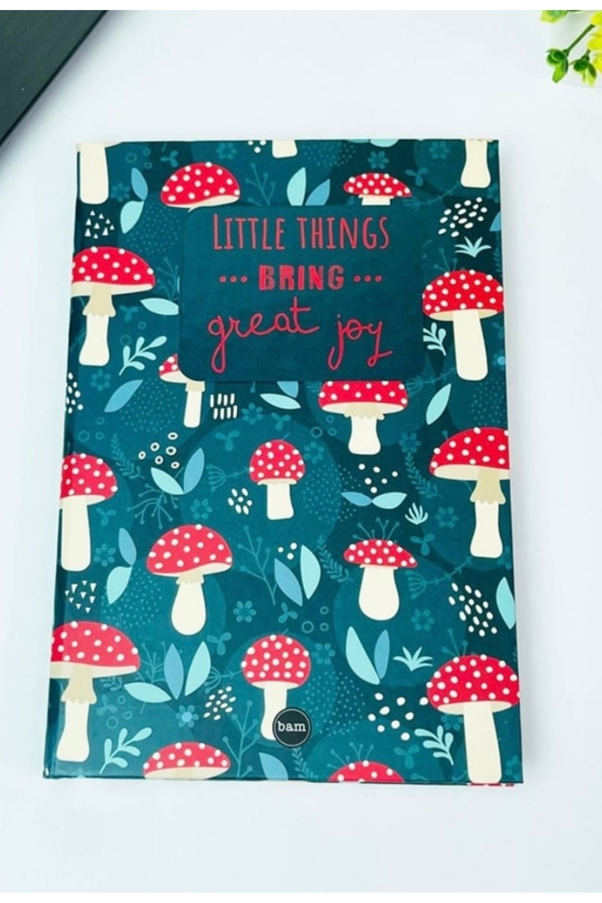 Madam accesorize Mantar desenli defter notluk