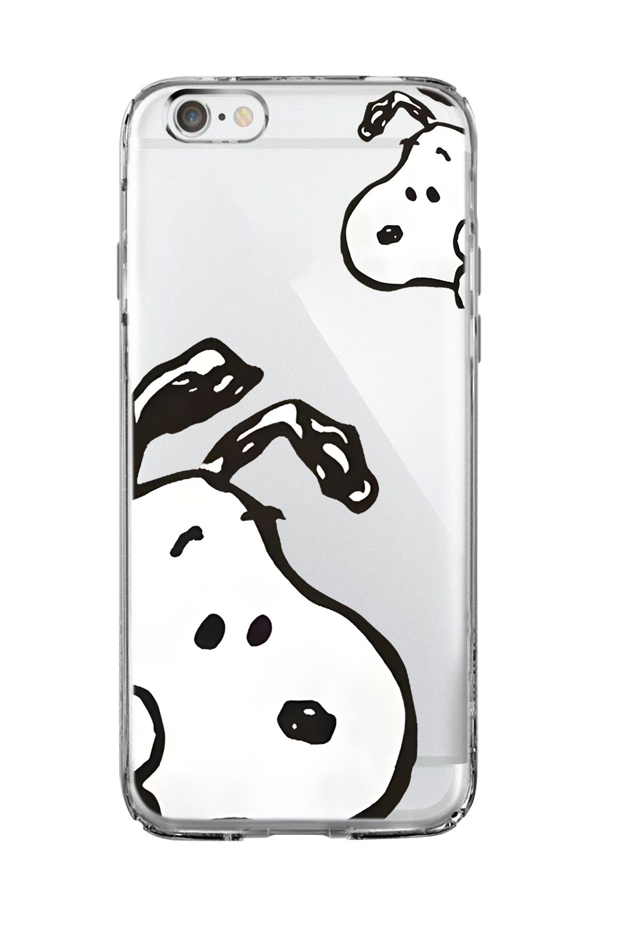 mooodcase iPhone 6 / 6s Uyumlu Cool Doggo Desenli Şeffaf Silikonlu Telefon Kılıfı
