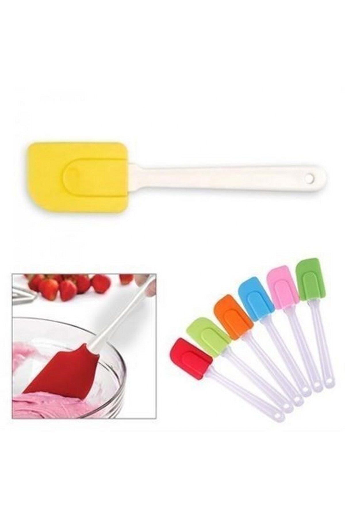 tedaks Dekoratif Renkli Silikon Spatula Pratik Sevimli Spatula Kaşık