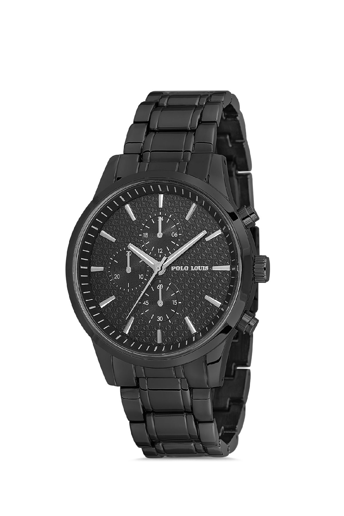 Polo Louis 1962 Erkek Siyah Metal Kol Saati