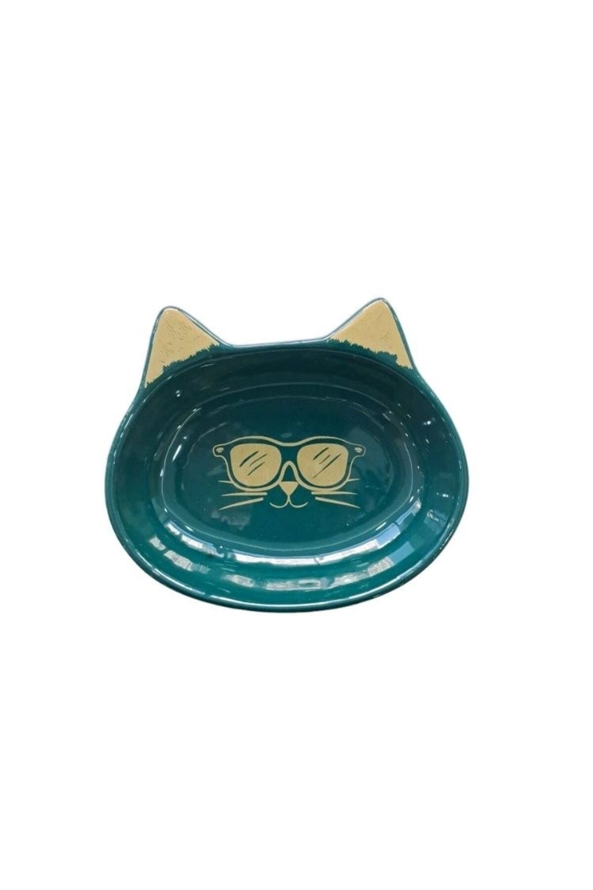CLOVERPETGROSS SERAMİK MAMA KABI KEDİ VE KÖPEK DERİN YEŞİL 200ML