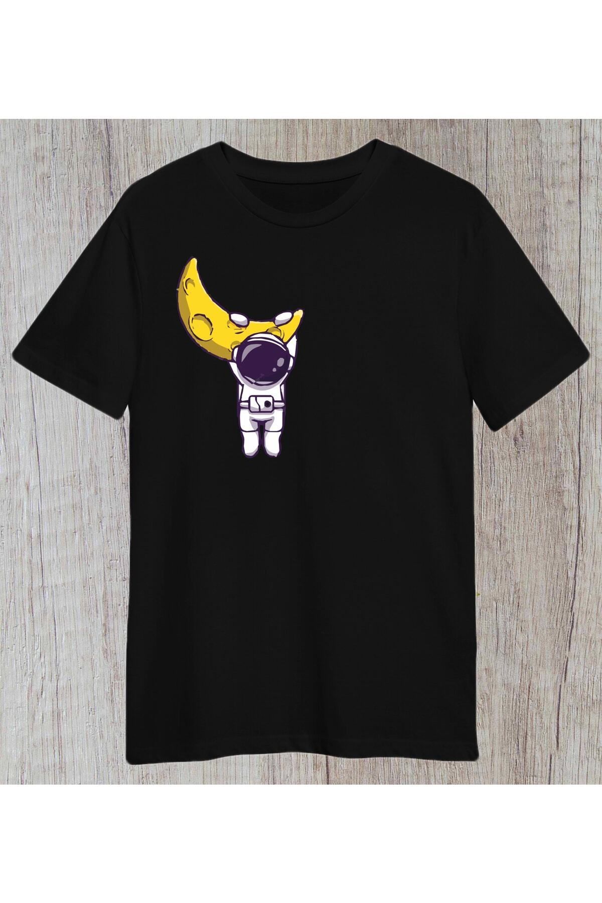 donamod Uzay / Ay / Astronot Özel Tasarım Tshirt