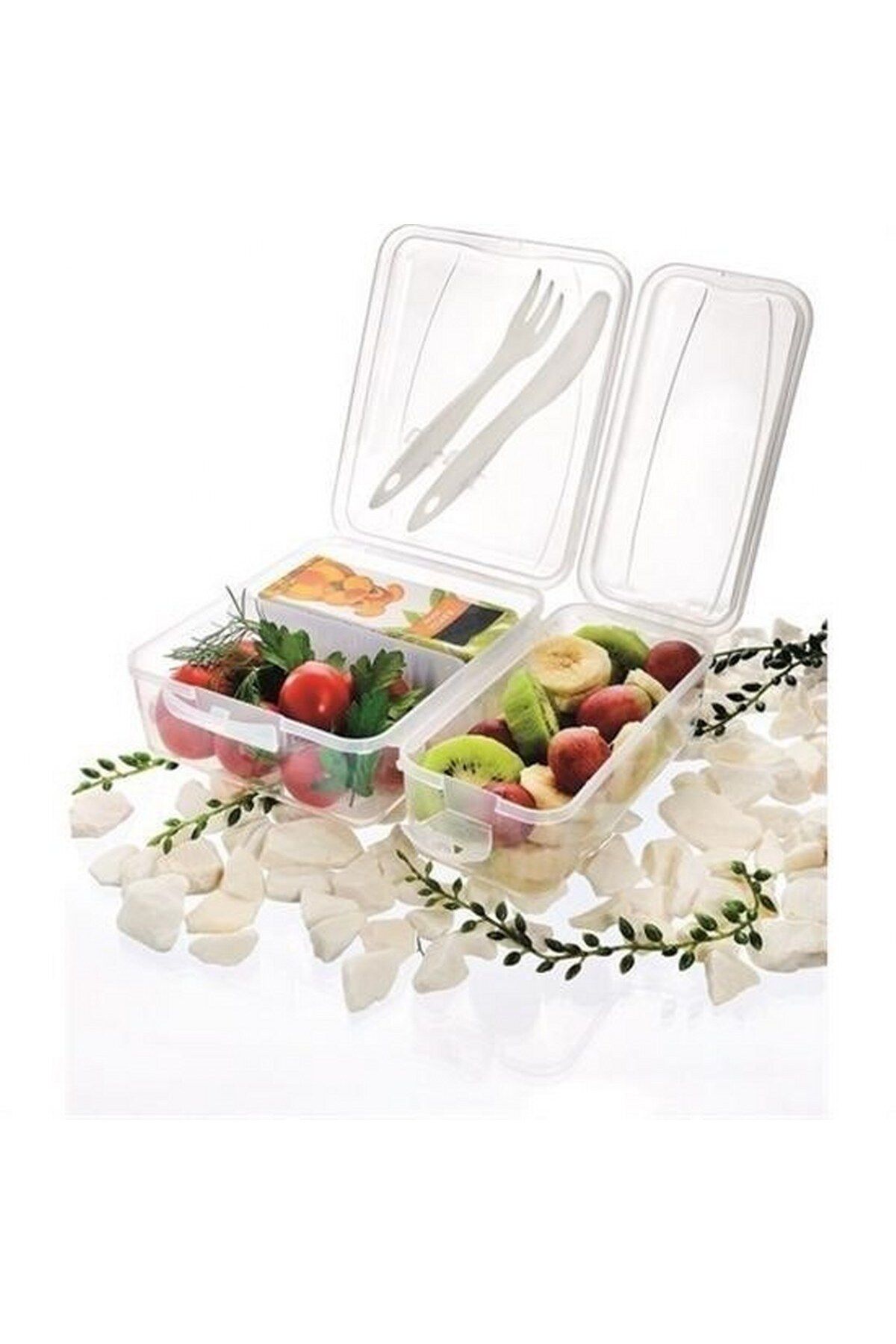 tedaks-Takeaway Ergonomic Assortment Practical Yogurt Storage Container with Cutlery 2
