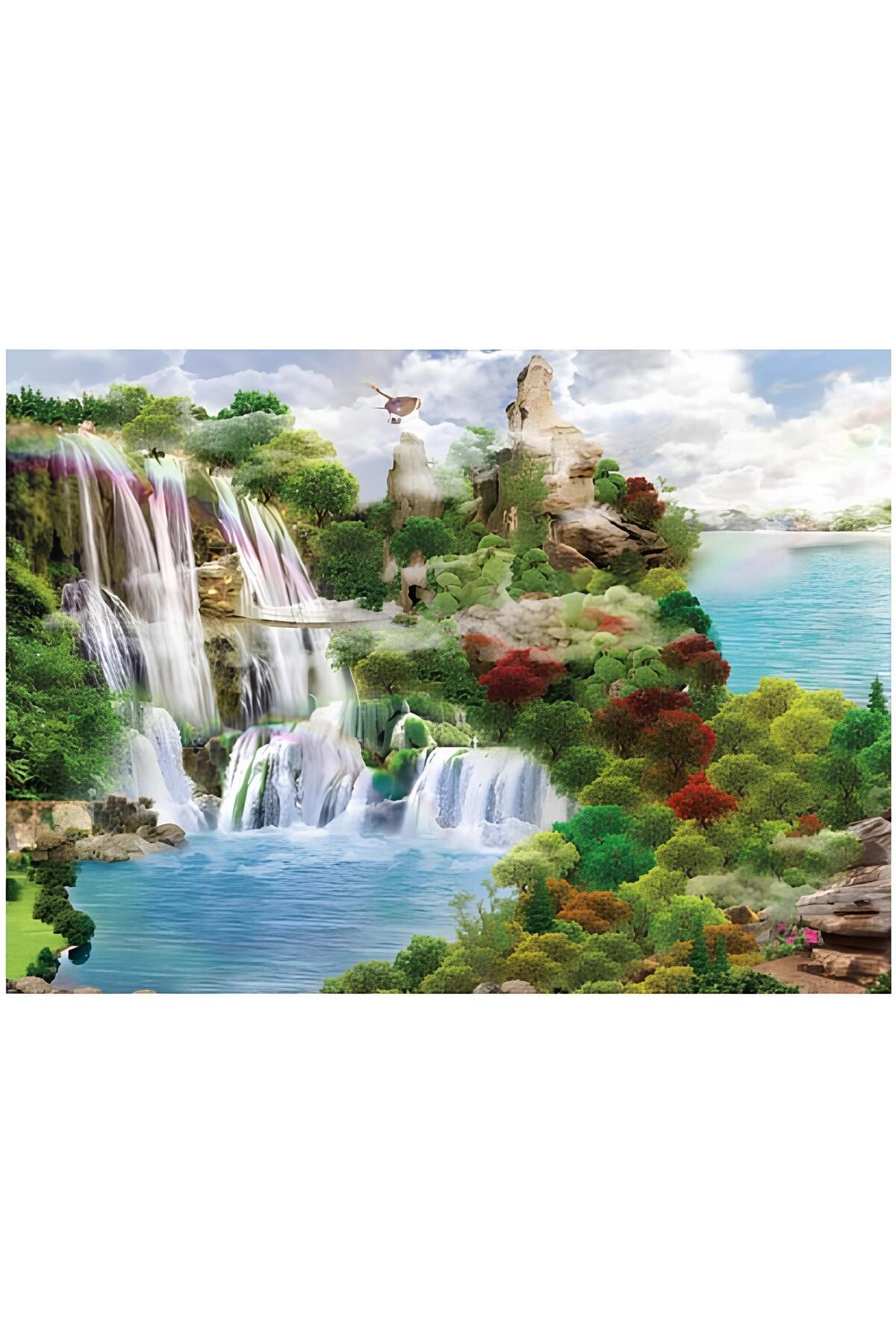 KILIÇASLAN SHOP BLUE FOCUS 1000 PARÇA PUZZLE ORMAN VE ŞELALE