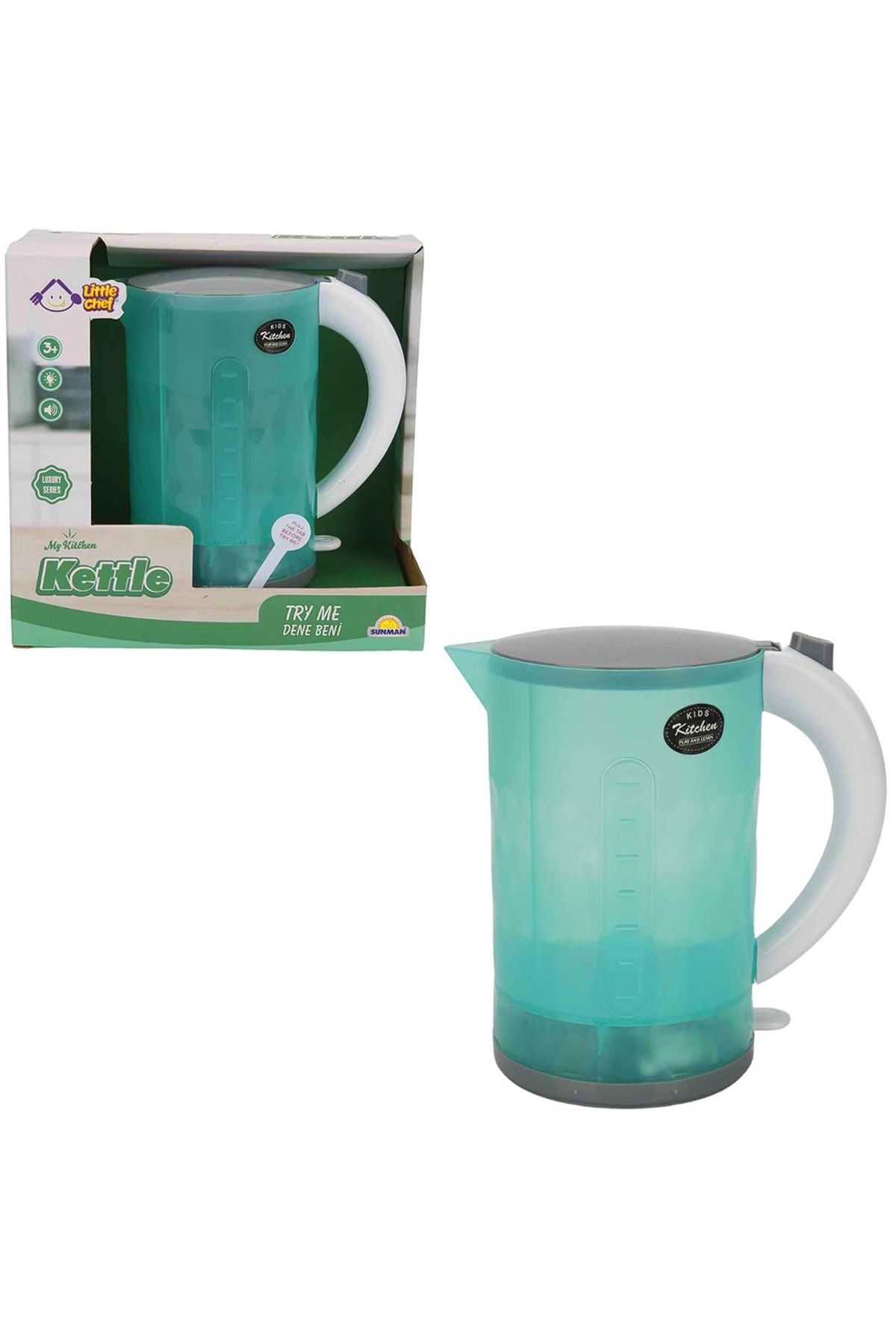 sunman oyuncak LİTTLE CHEF KETTLE EV ALETİ SESLİ IŞIKLI 3+