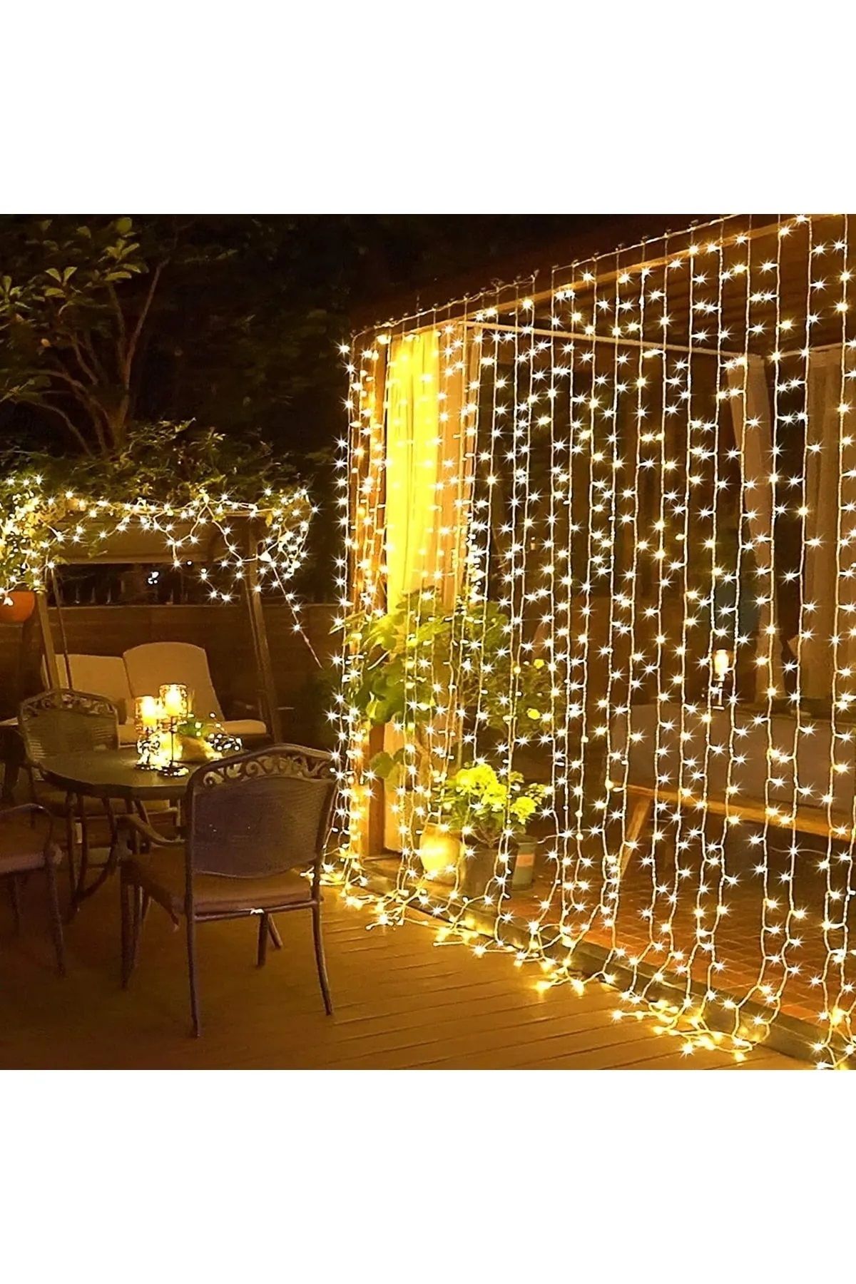 RiverWorld River World 3 Metre x 2 Metre Sarı Işık Led Perde