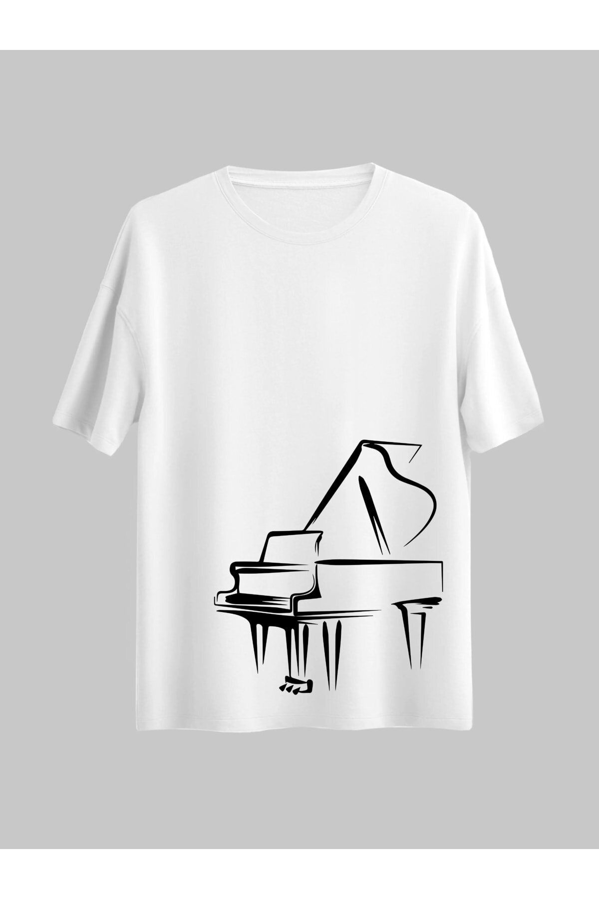 donamod Özel Tasarım Piyano / Piyanist / Müzik / Müzisyen Tshirt